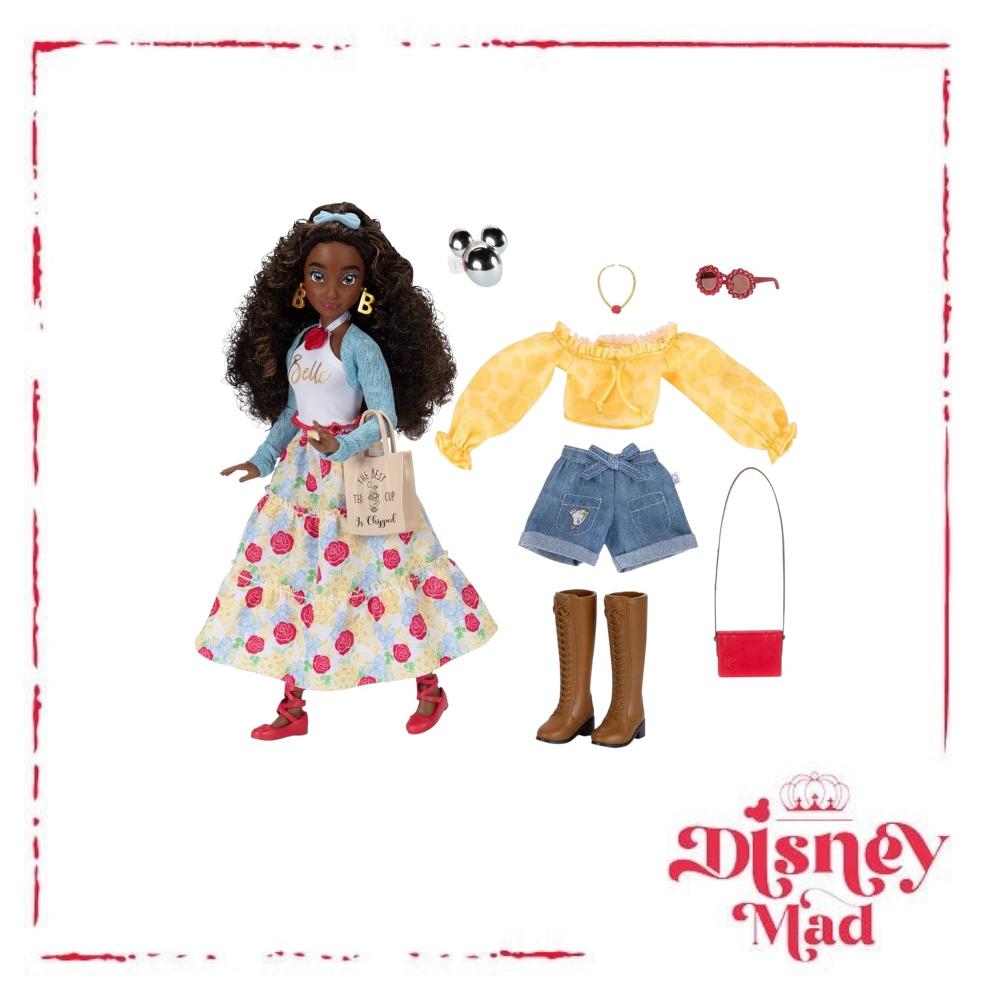 Disney ILY 4ever 12.5" Belle Doll Dark Brown Hair/Borown Eyes