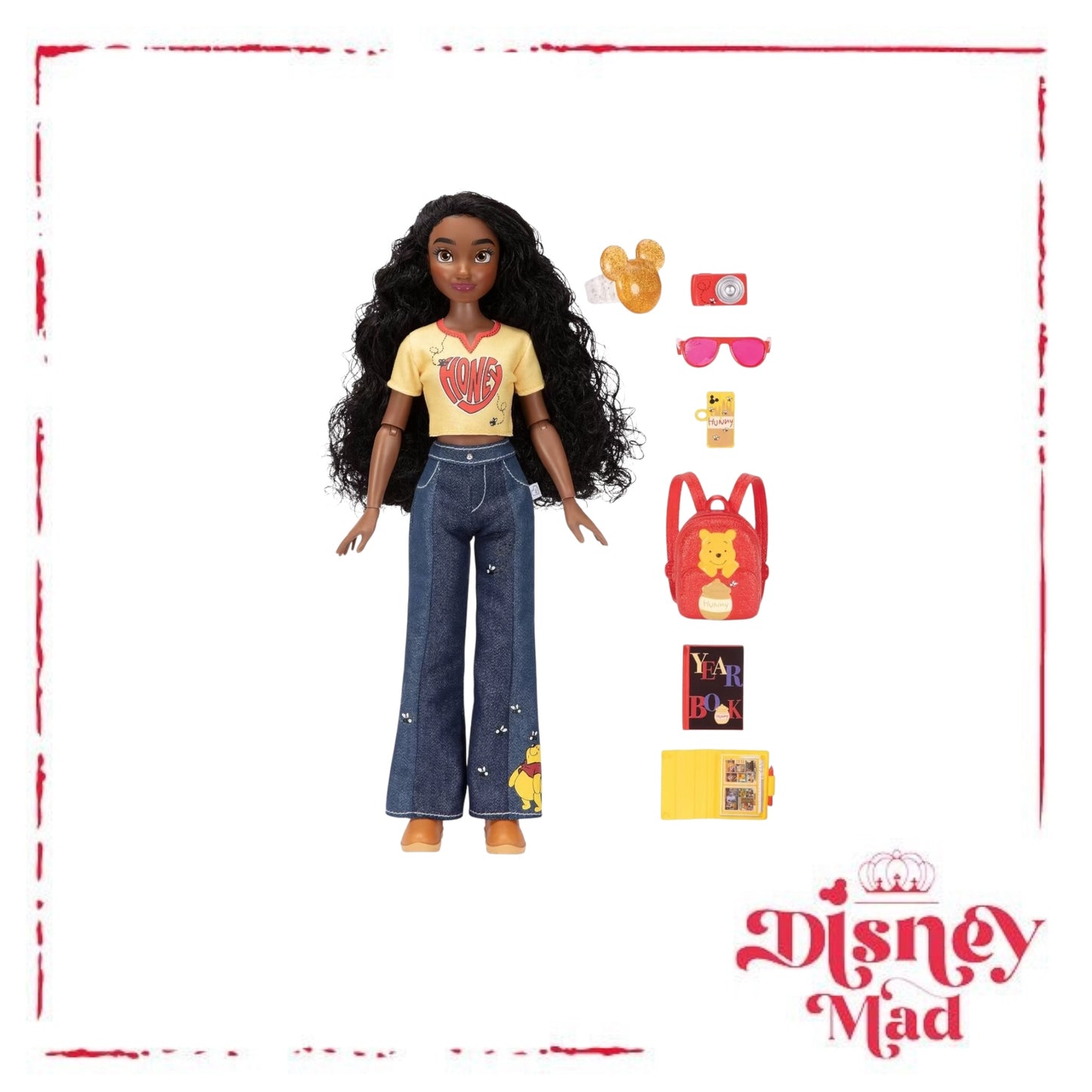 Disney ILY 4ever 12.5" Pooh Doll Black Hair/Brown Eyes