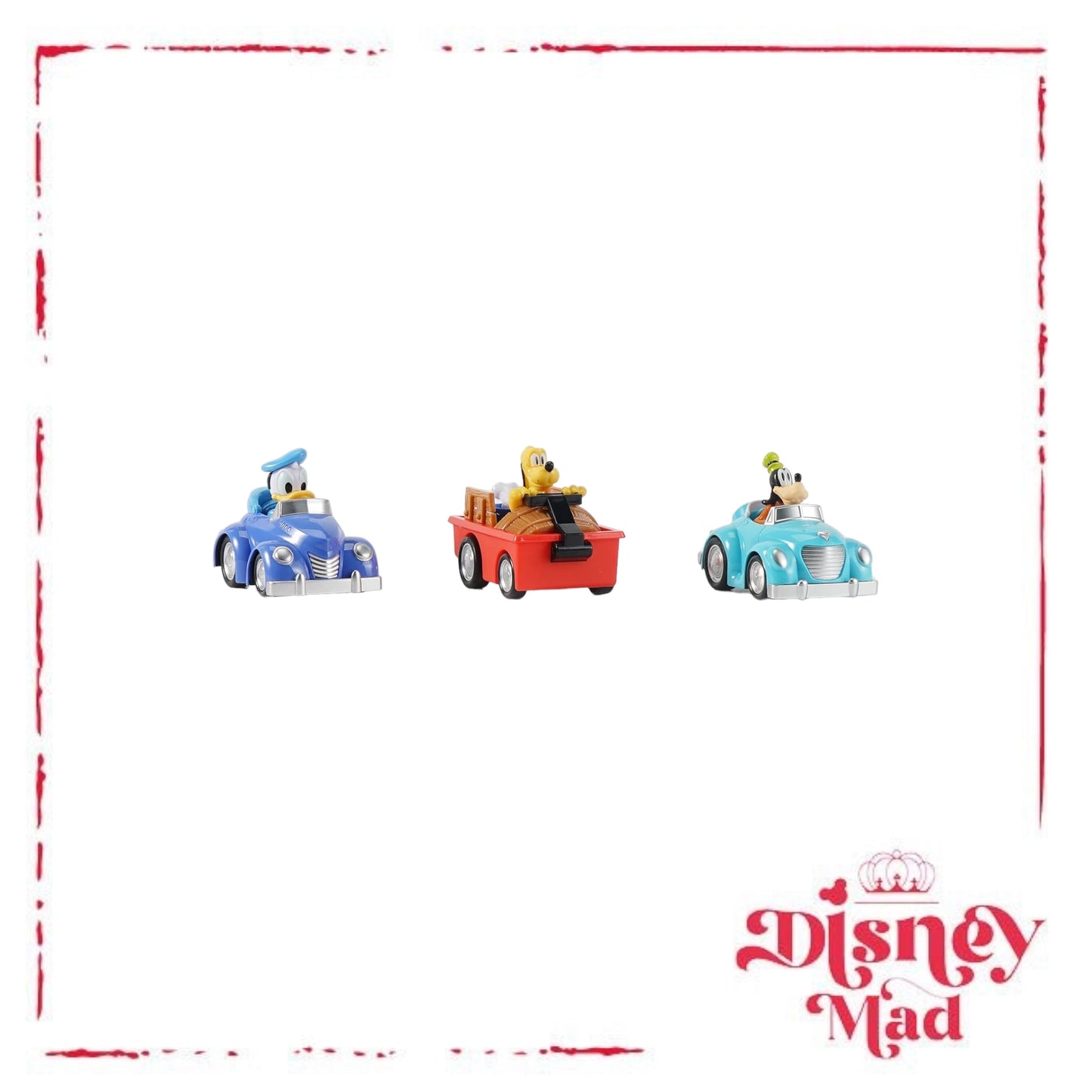 Disney Jr. 3.5" Pull-Back Assortment 3-Pack Donald, Pluto and Goofy