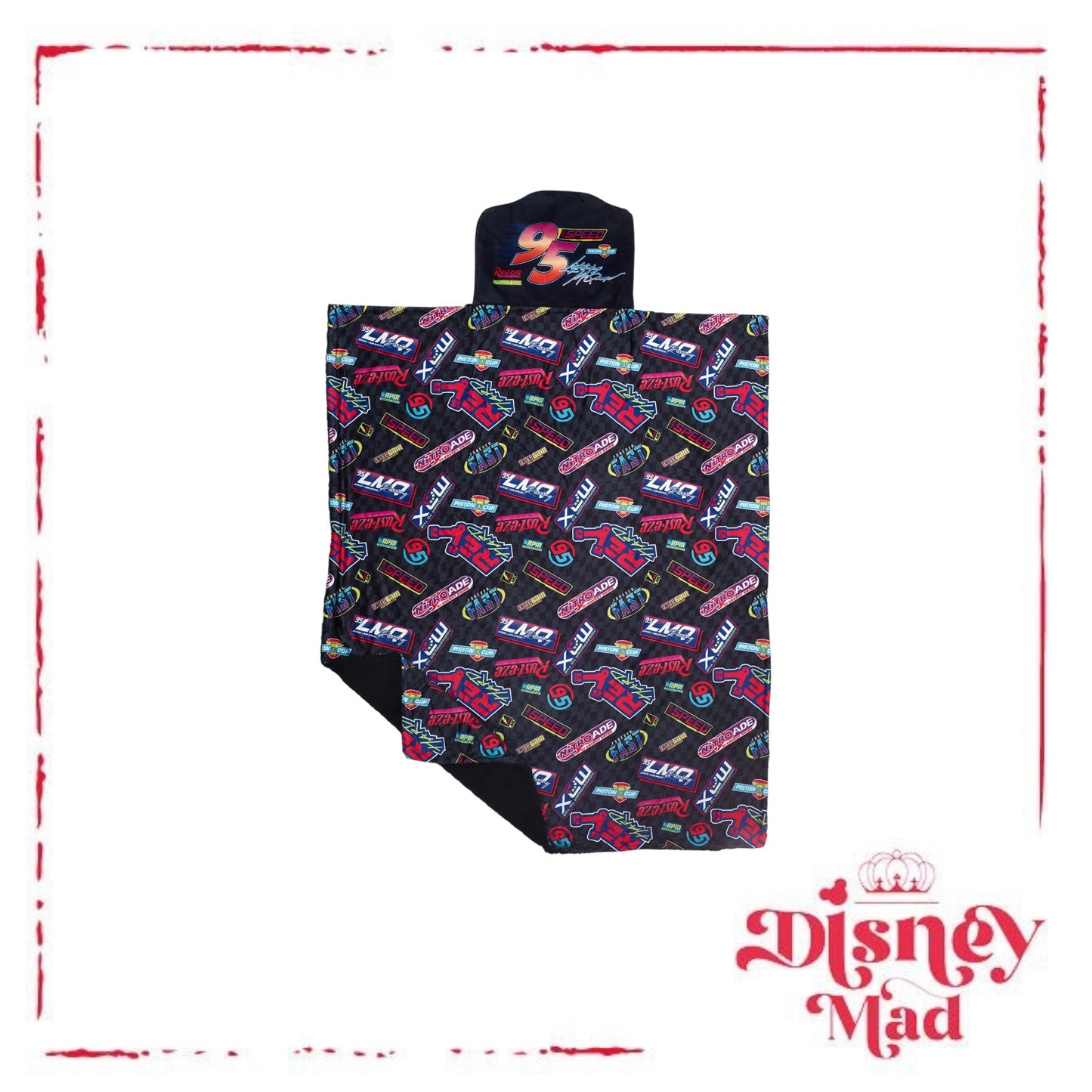 Lightning McQueen Convertible Fleece Throw, Disney Pixar Cars Disney Parks