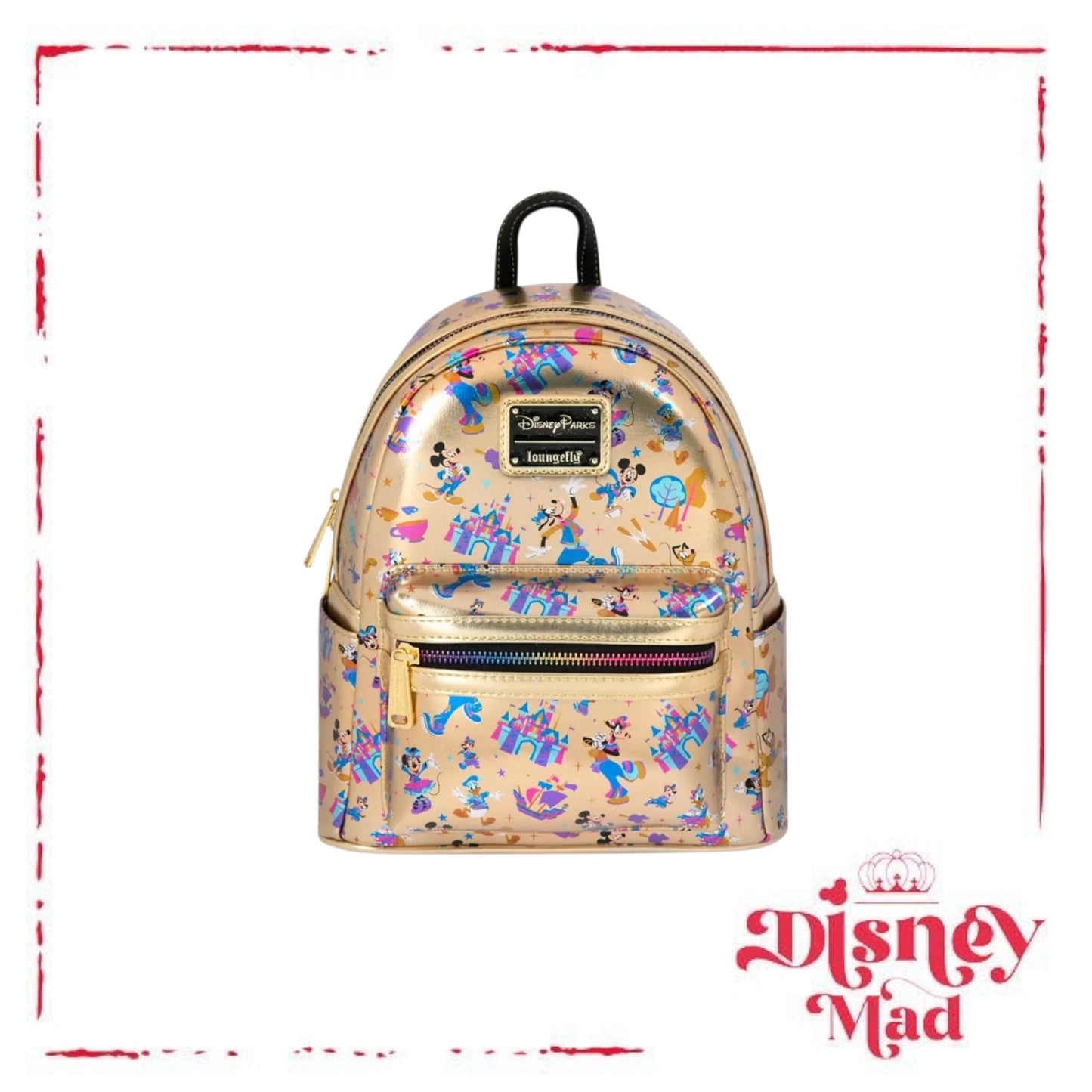 Mickey Mouse and Friends Loungefly Mini Backpack – Disneyland 70th Anniversary - Disney Parks