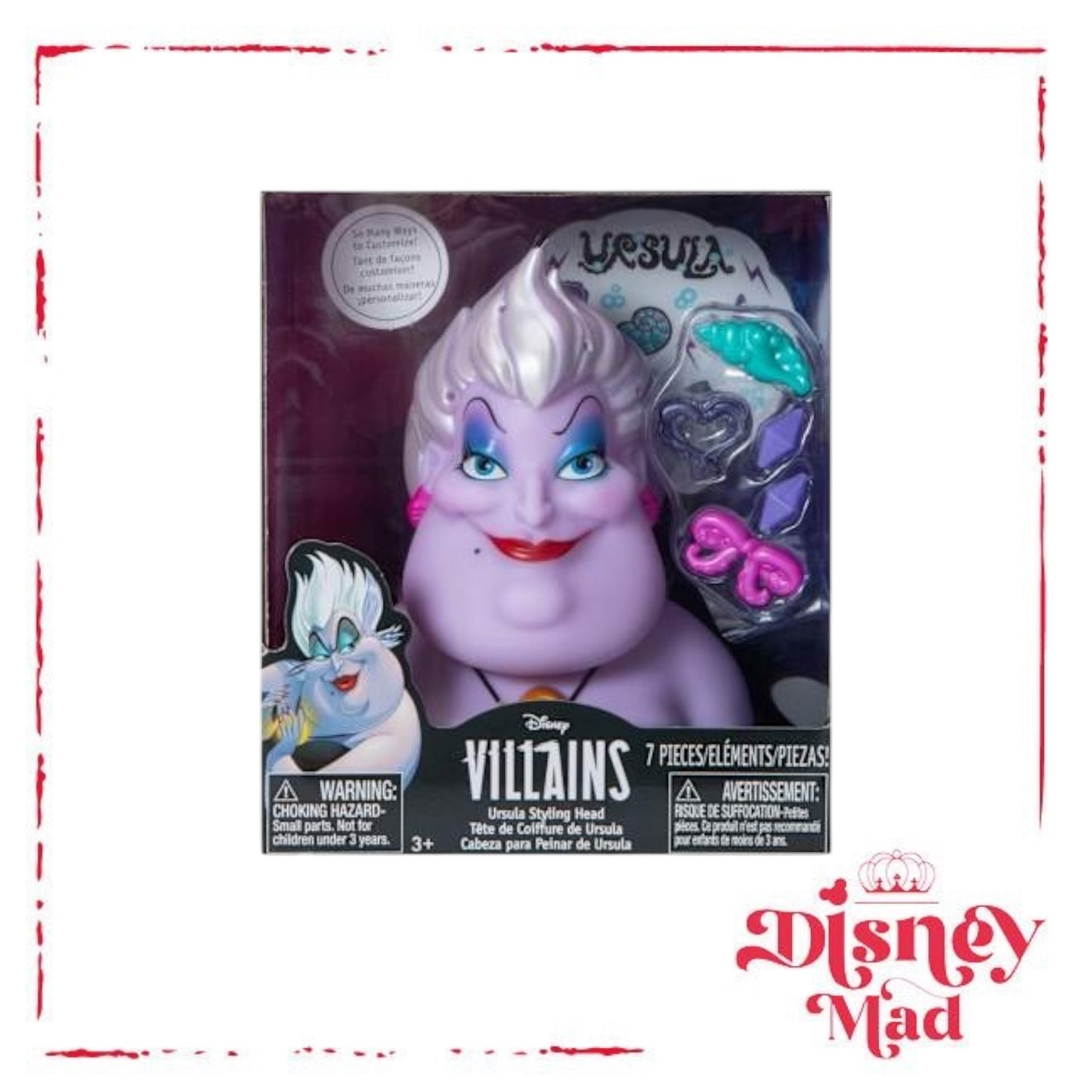Disney Villains Ursula Styling Head Toy