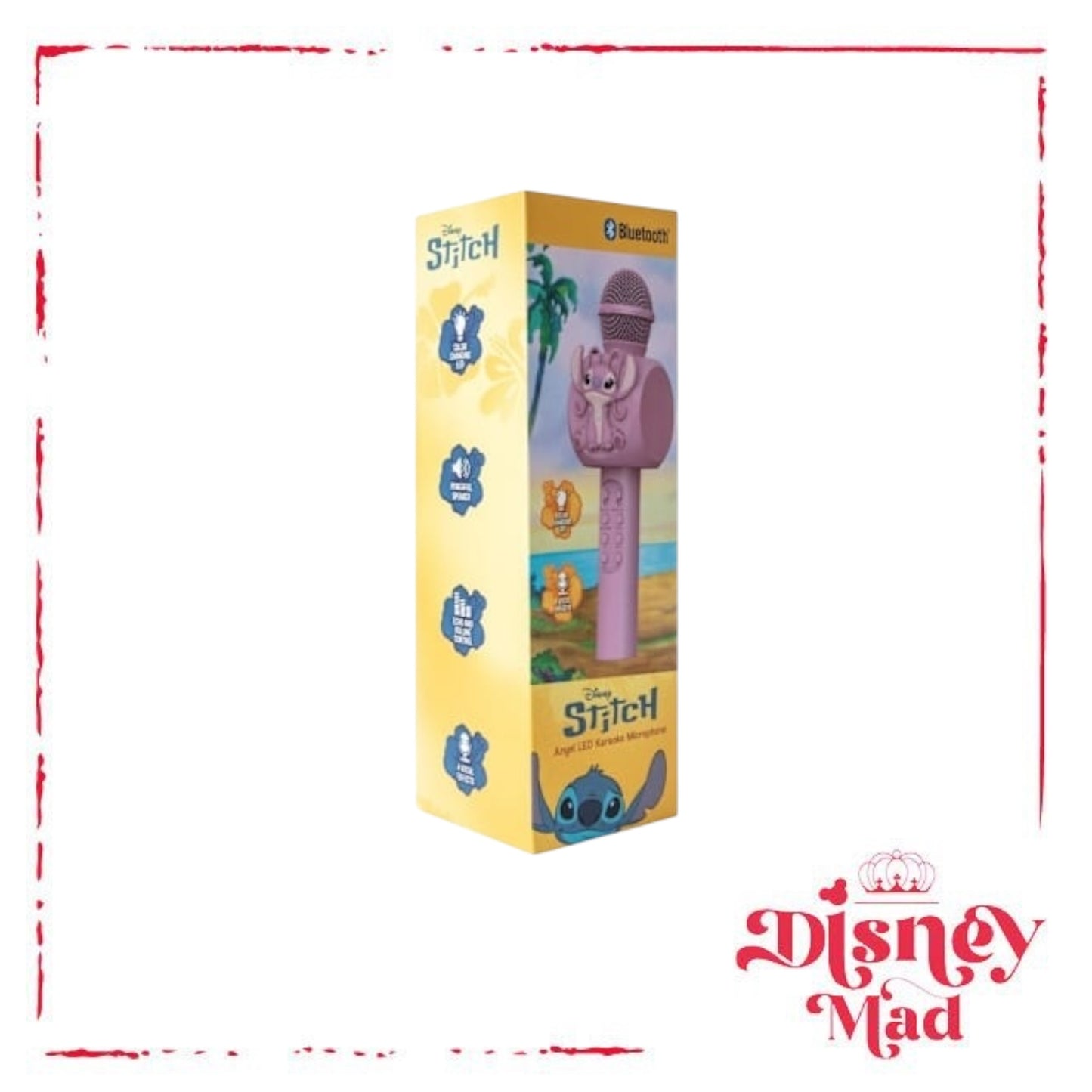 Disney Angel Bluetooth® LED Karaoke Microphone