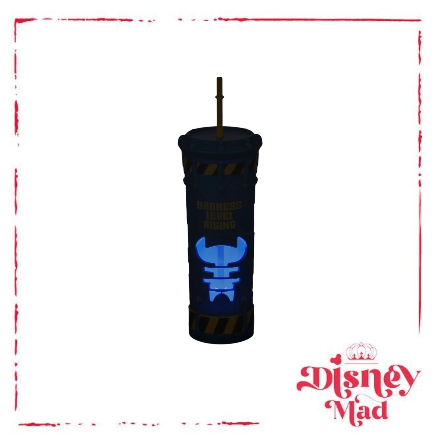 Stitch Badness Level Light-Up Tumbler with Straw - Disney Parks