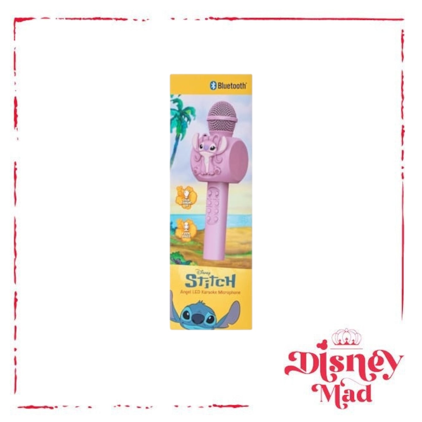 Disney Angel Bluetooth® LED Karaoke Microphone