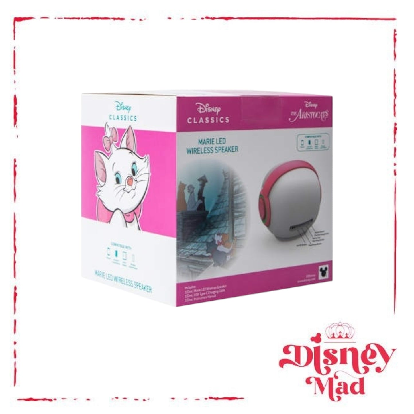 Marie LED Wireless Sphere Speaker
