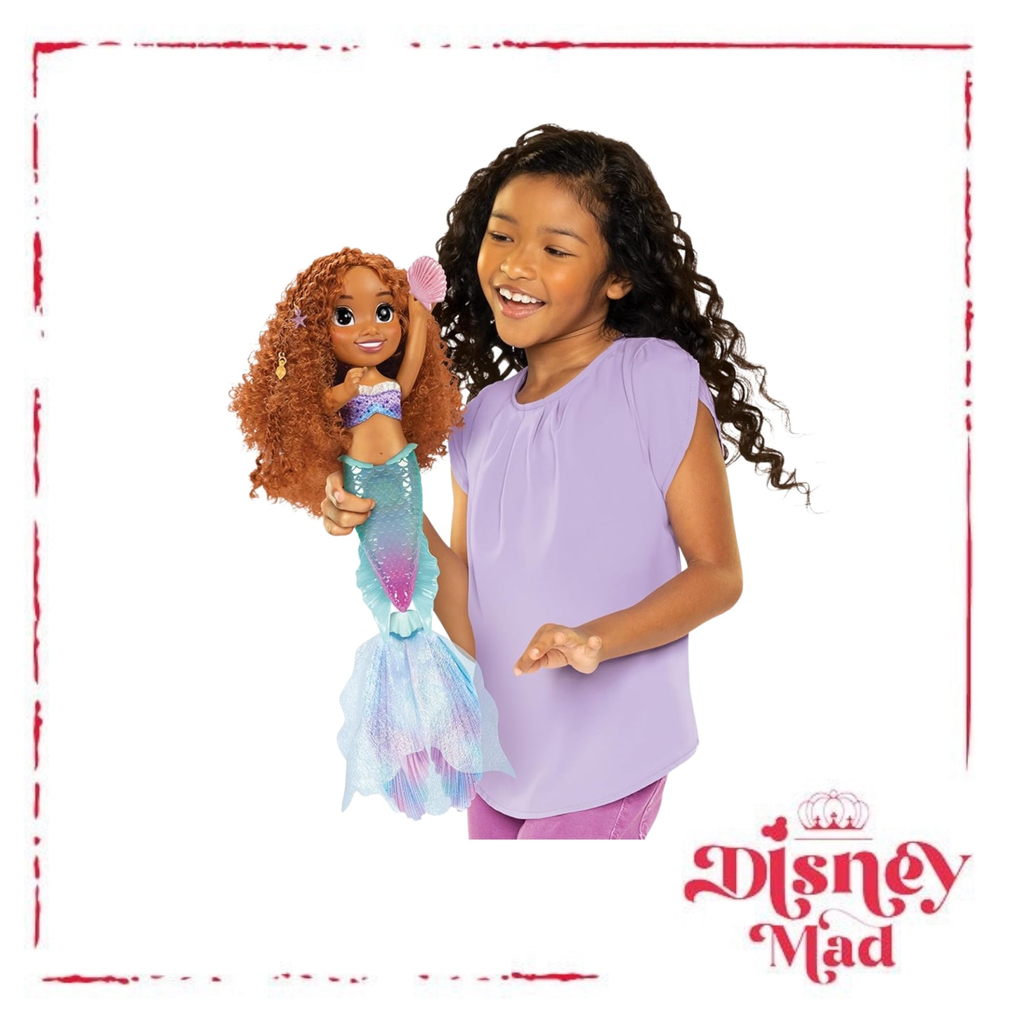Disney The Little Mermaid Ariel Doll with Hair Charms! Feature Singing & Talking Doll, Accessories Activate Music & Magical Lights