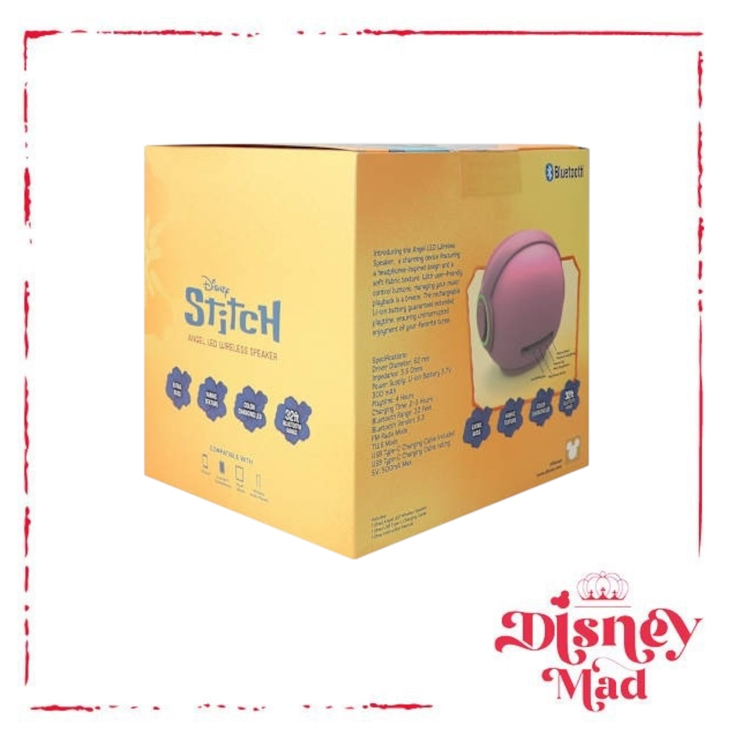 Angel LED Wireless Sphere Speaker