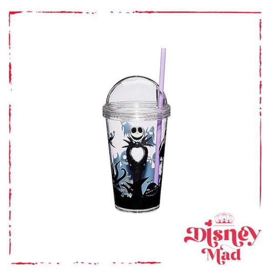 Jack Skellington Cup with Straw - Nightmare Before Christmas