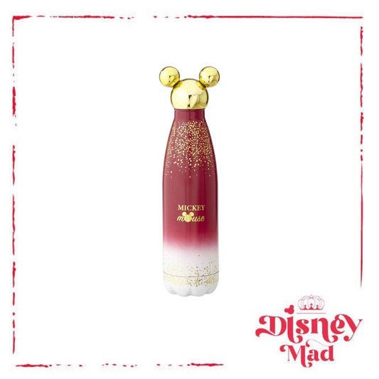 Mickey Mouse Glitter Berry Metal Water Bottle Funko
