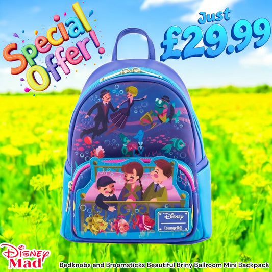 Deal of The Day - Loungefly Disney Bedknobs and Broomsticks Beautiful Briny Ballroom Mini Backpack