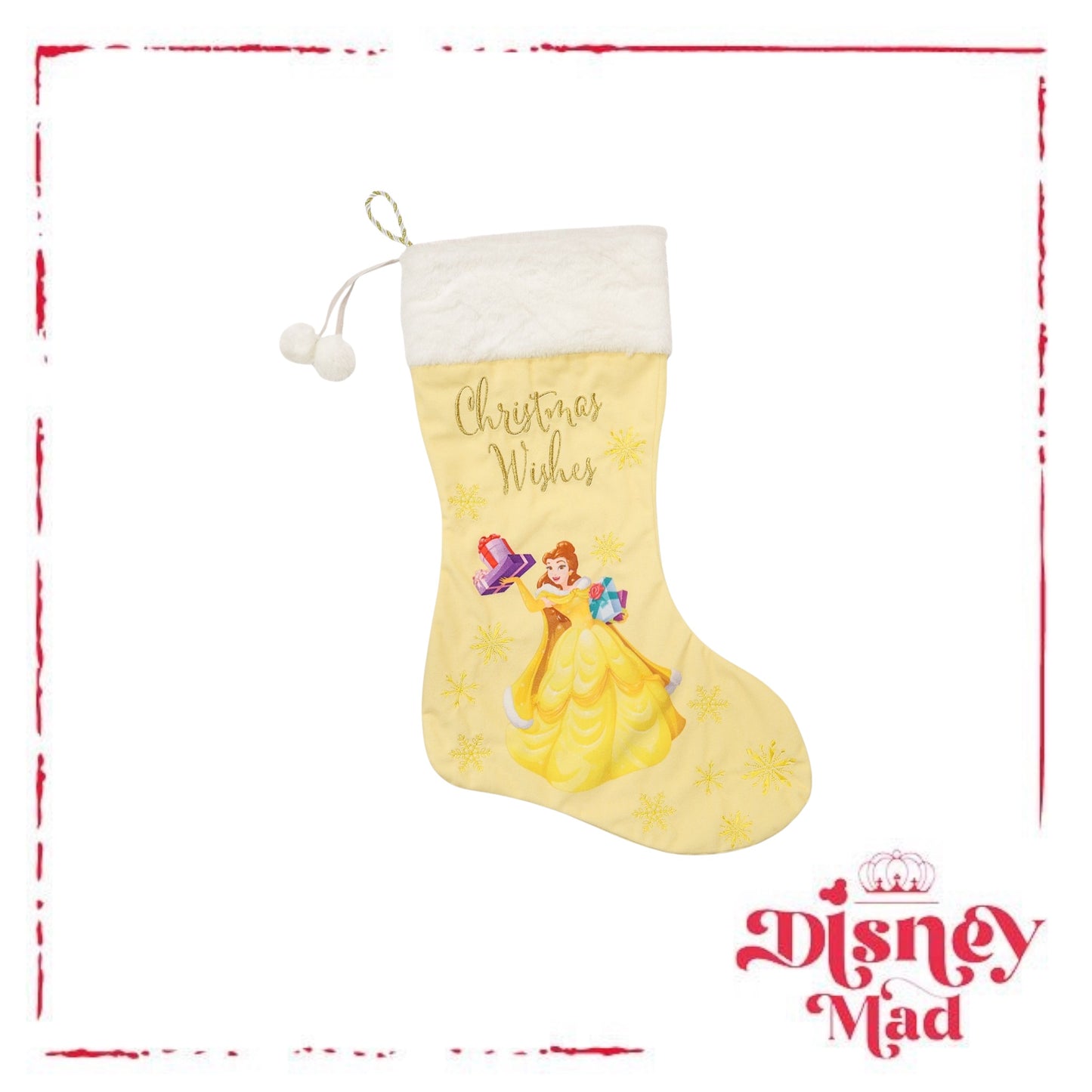 Disney Belle Stocking - Yellow