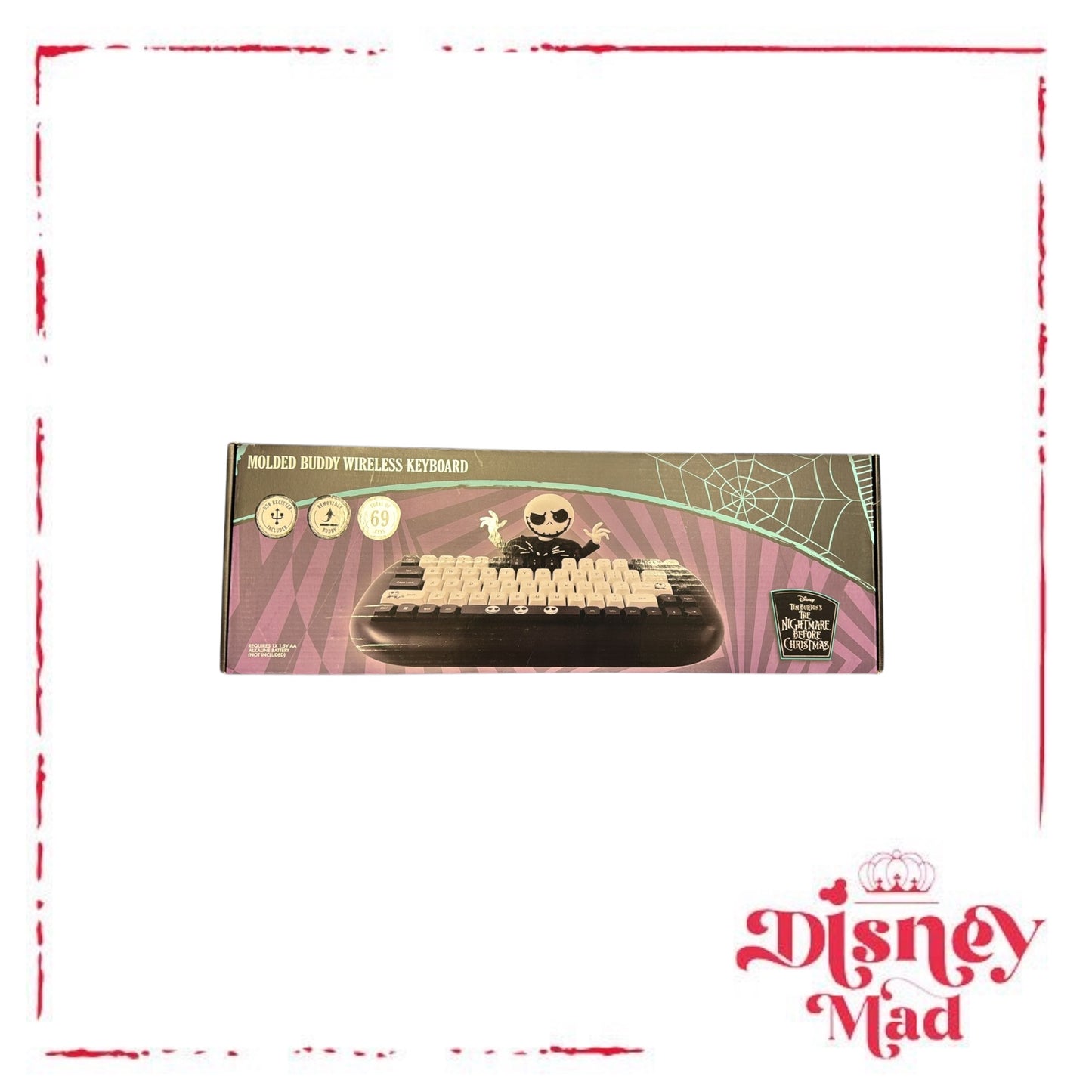 Molded Buddy Wireless Keyboard - Jack Skellington