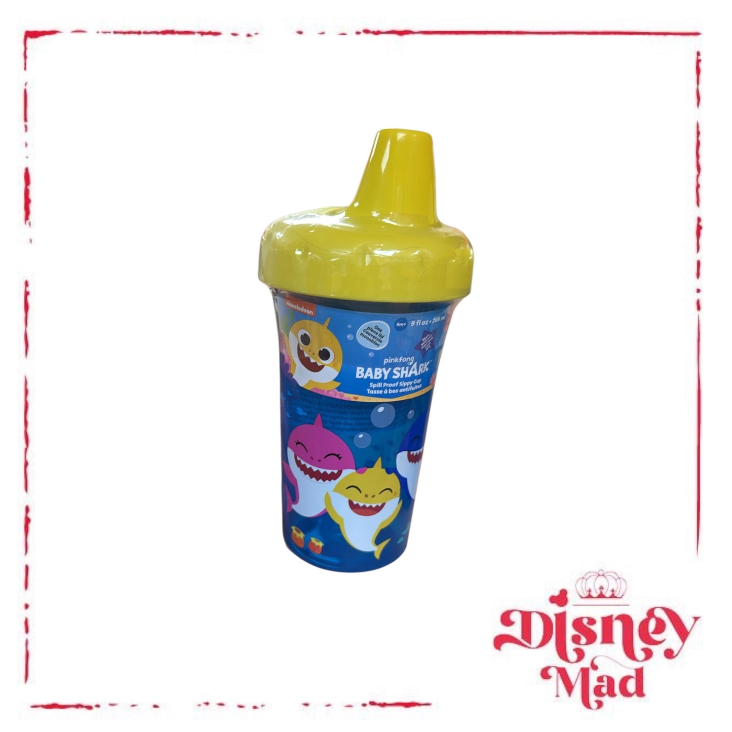 9 fl oz Plastic Baby Shark Sippy Cup