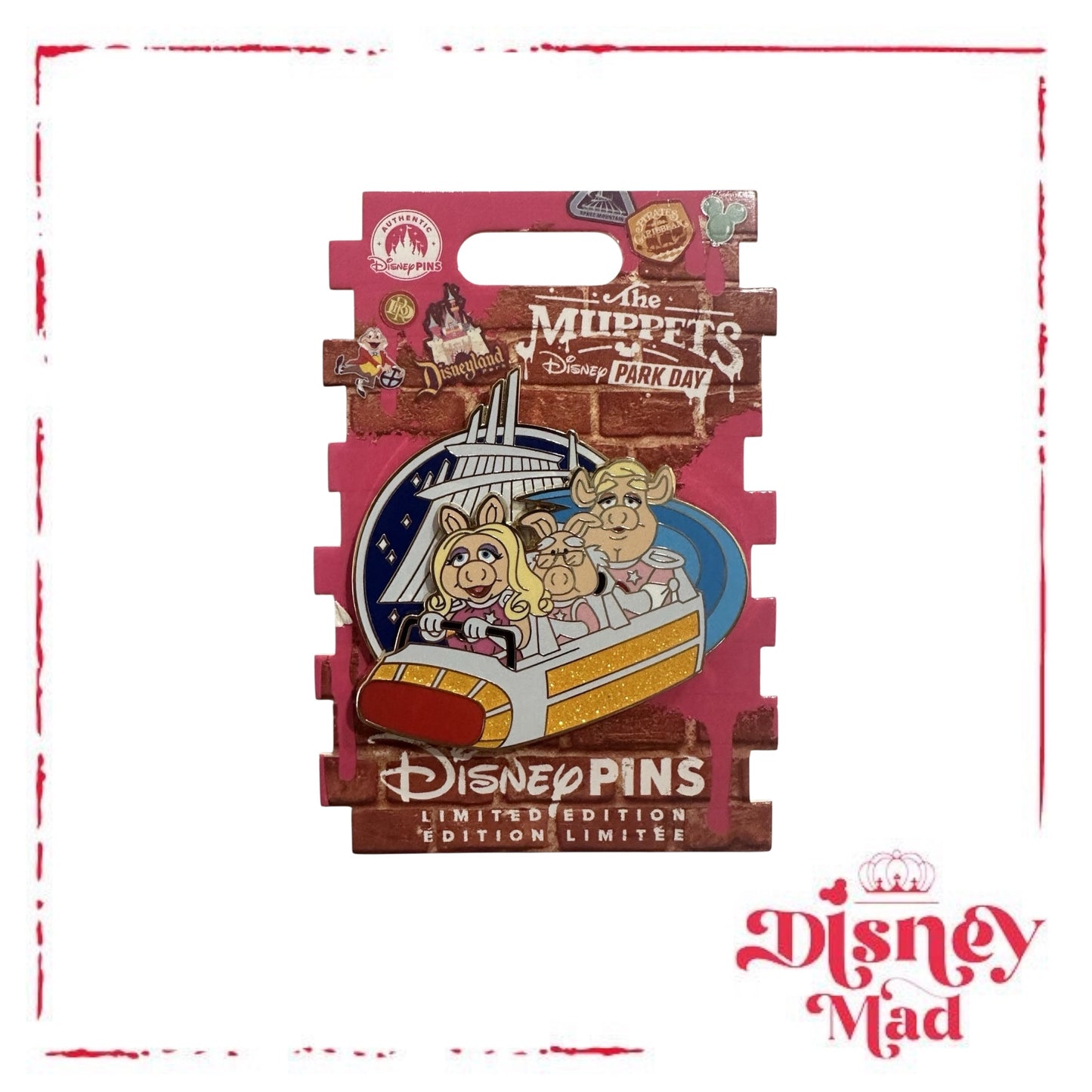 Disneyland Muppets Park Day Space Mountain Pigs in Space LE 3000 Pin - Disney Parks