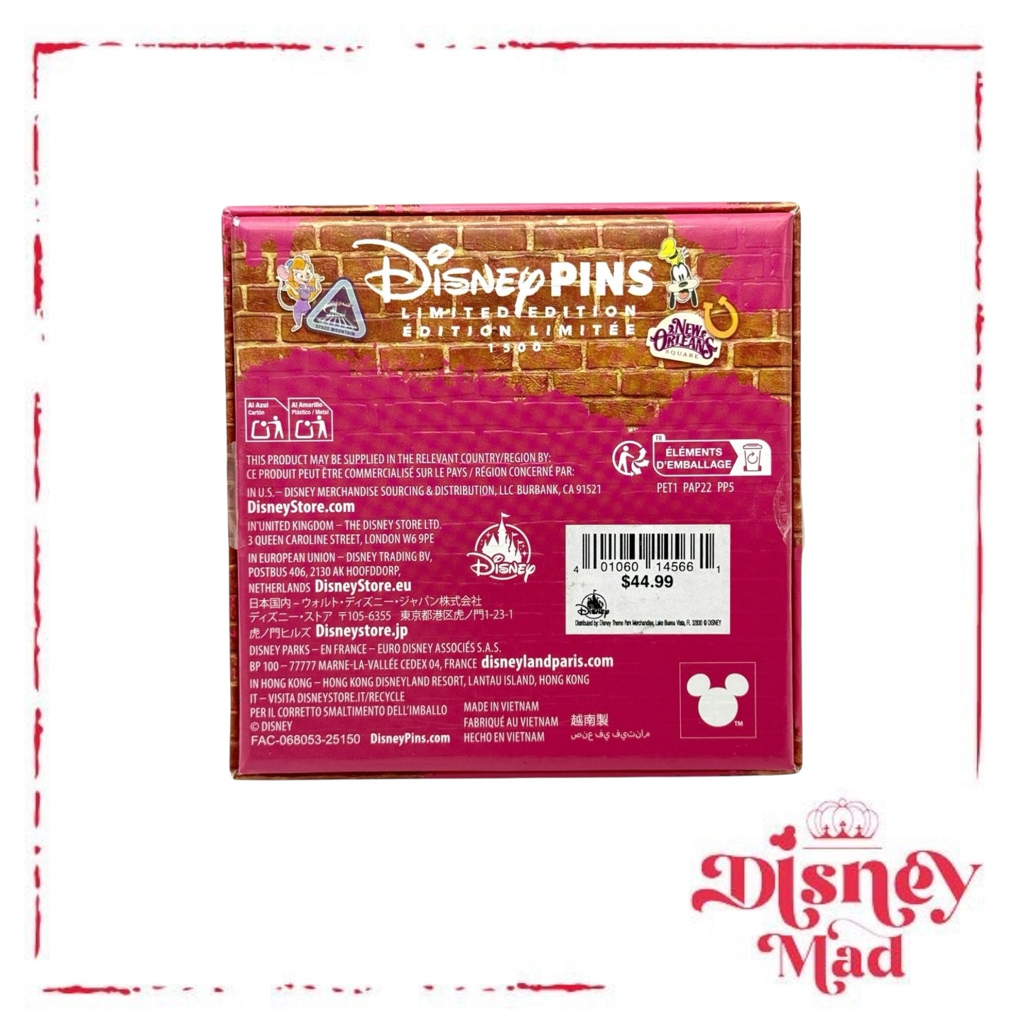 Disneyland Muppets Park Day Jumbo Kermit Miss Piggy Castle LE 1500 Pin - Disney Parks