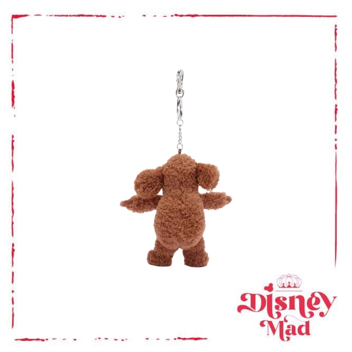 Disney Parks The Muppets Rowlf Bear Plush Bag Charm Keychain