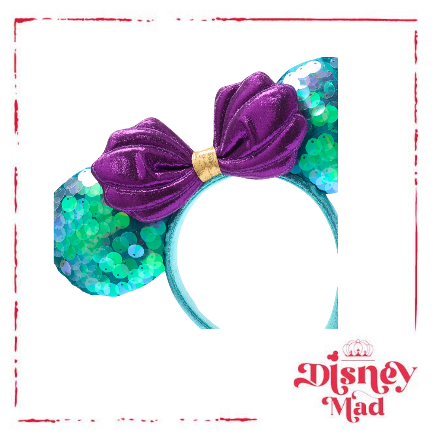 The Little Mermaid Minnie Mouse Ears Headband
