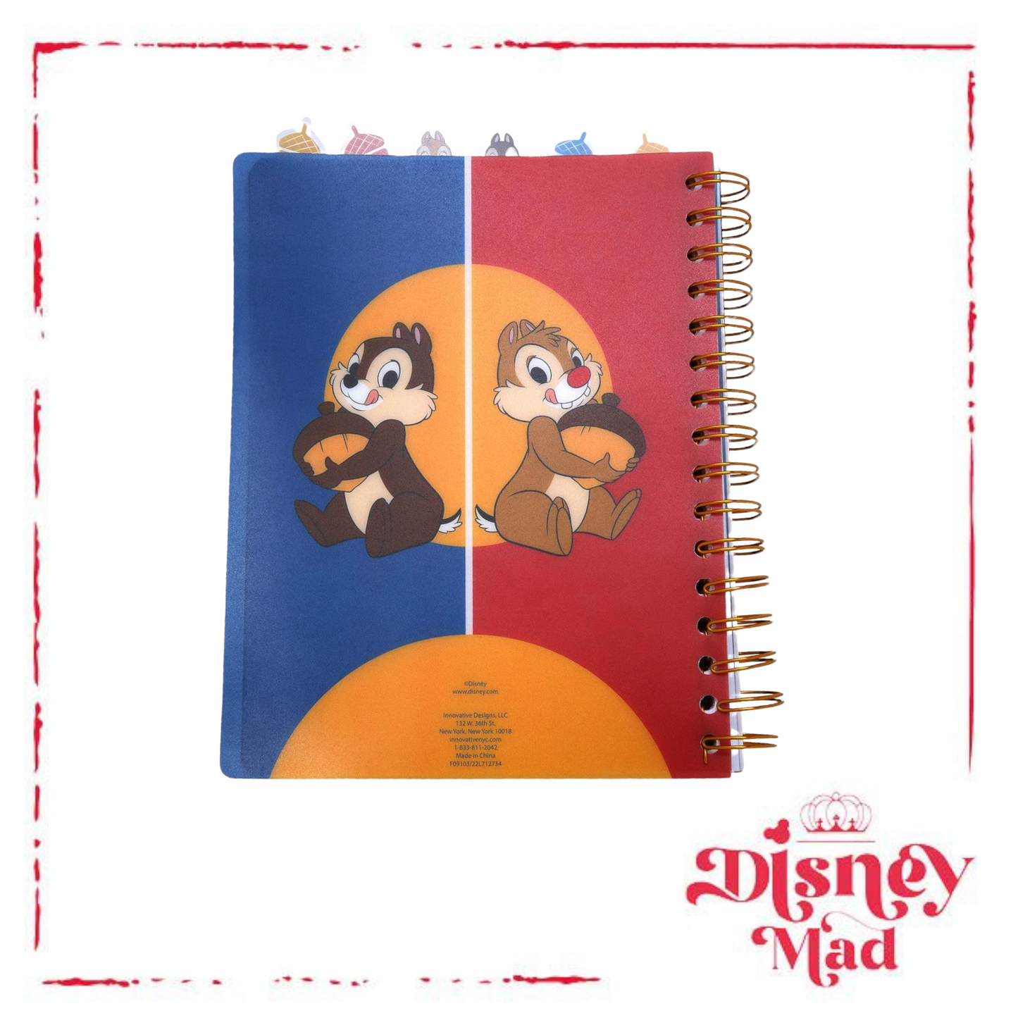 Disney Chip ‘n Dale Portrait Tab Journal