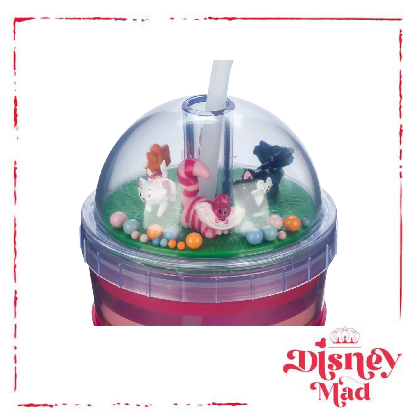 Disney Parks Cats Dome Tumbler with Straw