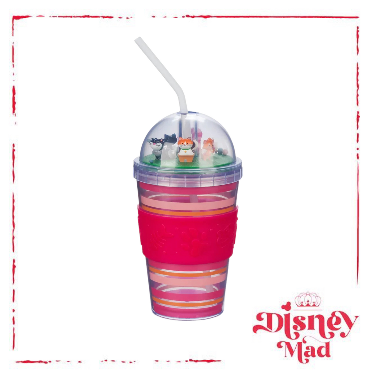 Disney Parks Cats Dome Tumbler with Straw