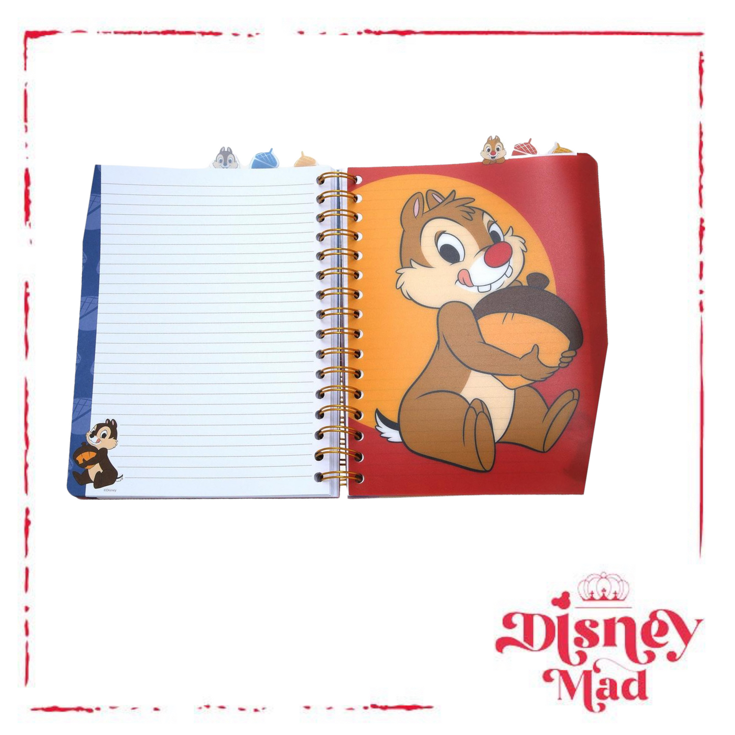 Disney Chip ‘n Dale Portrait Tab Journal