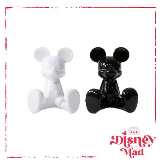 Disney Mickey Mouse Black & White Salt & Pepper Shaker Set