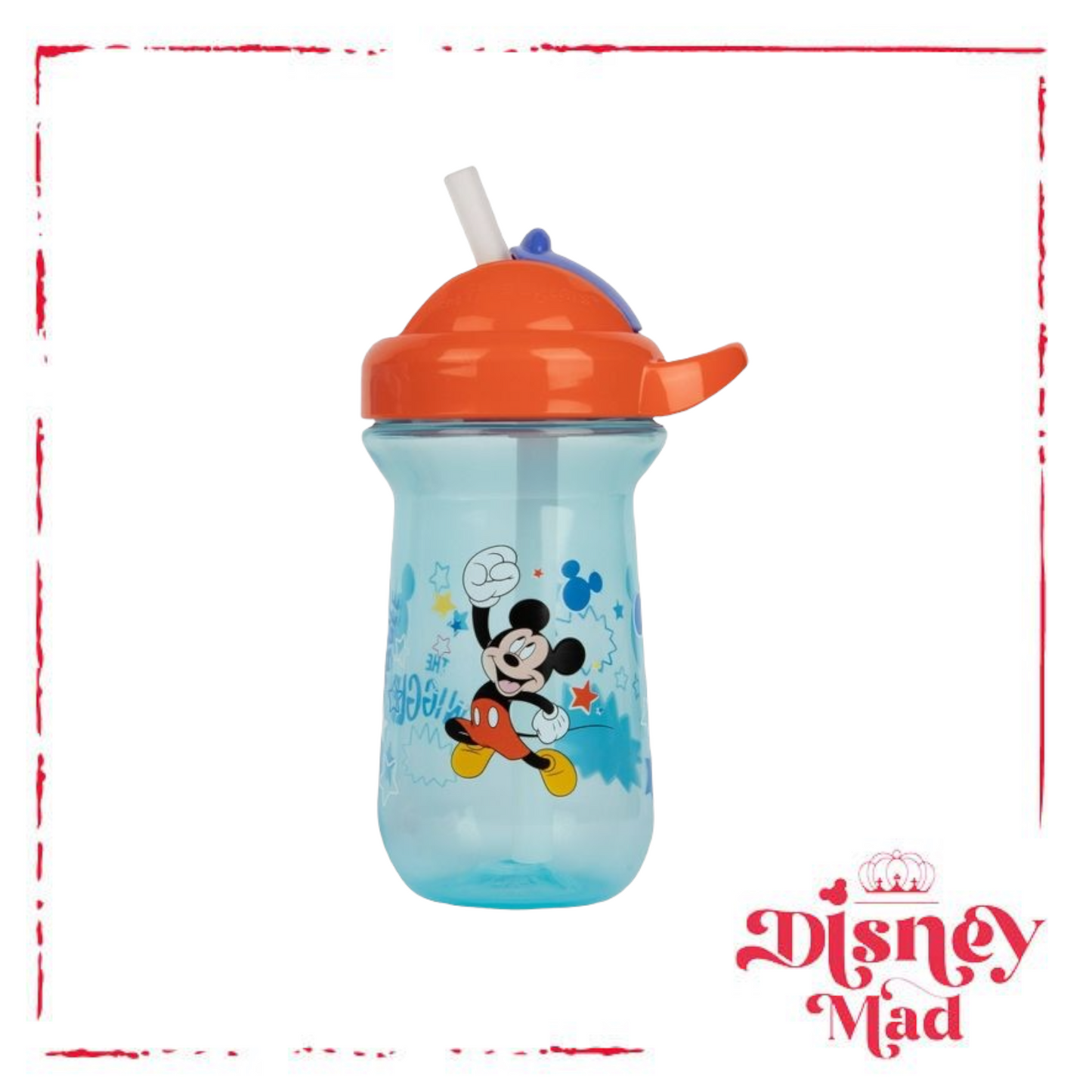 Disney Mickey Mouse Flip Top Straw Cup - 2pk