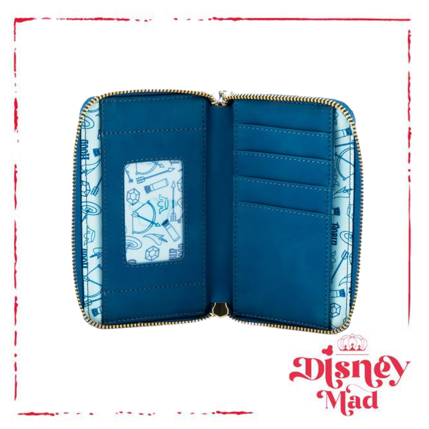 Disney Loungefly Robin Hood Sherwood Zip Around Wallet