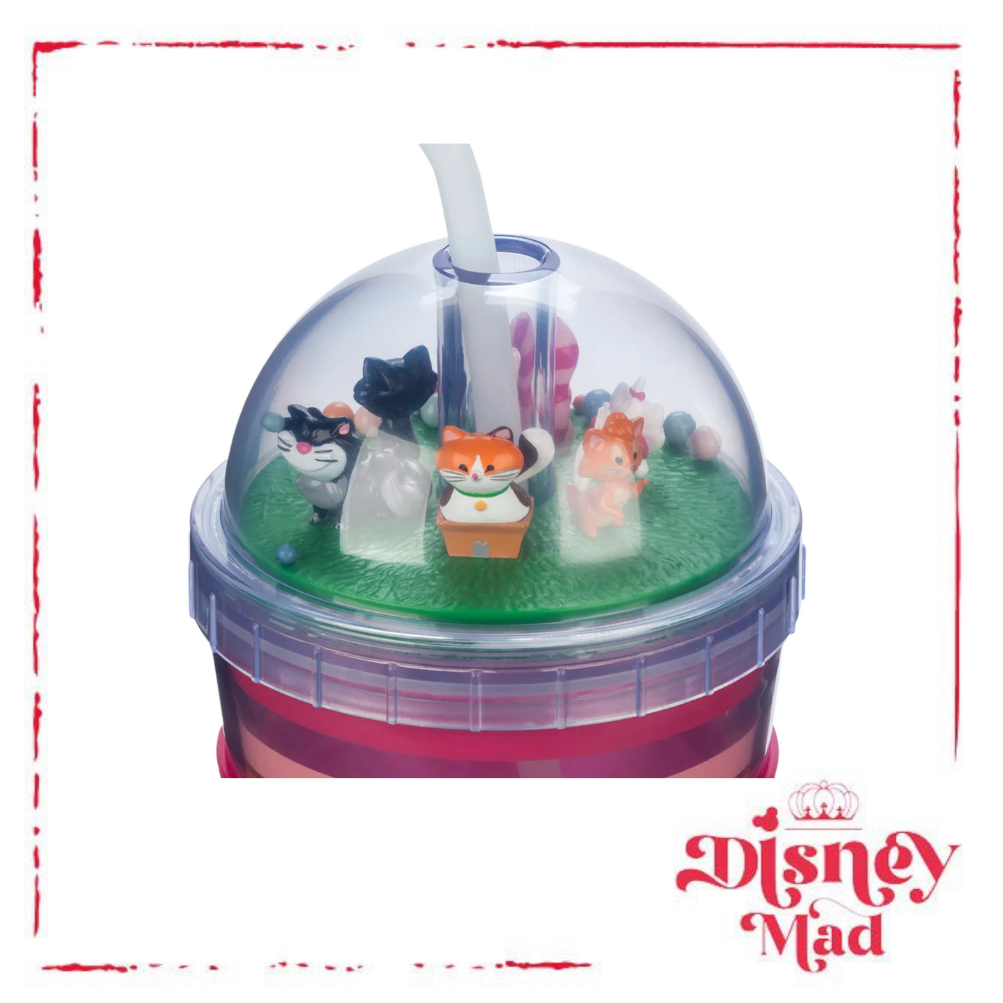 Disney Parks Cats Dome Tumbler with Straw