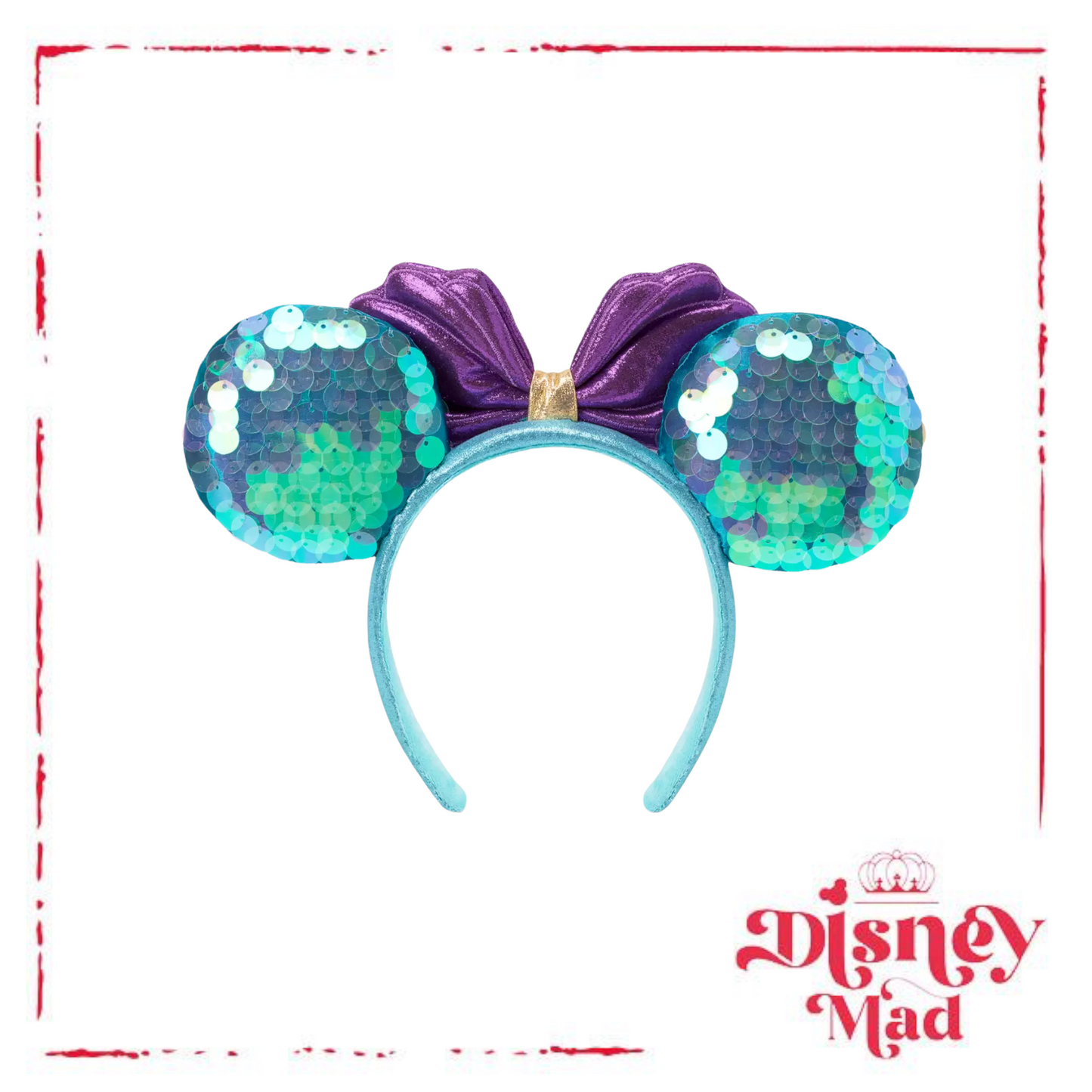 The Little Mermaid Minnie Mouse Ears Headband