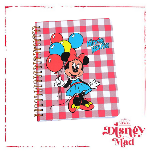 Cakeworthy Disney Minnie Mouse with Balloons Spiral Notebook