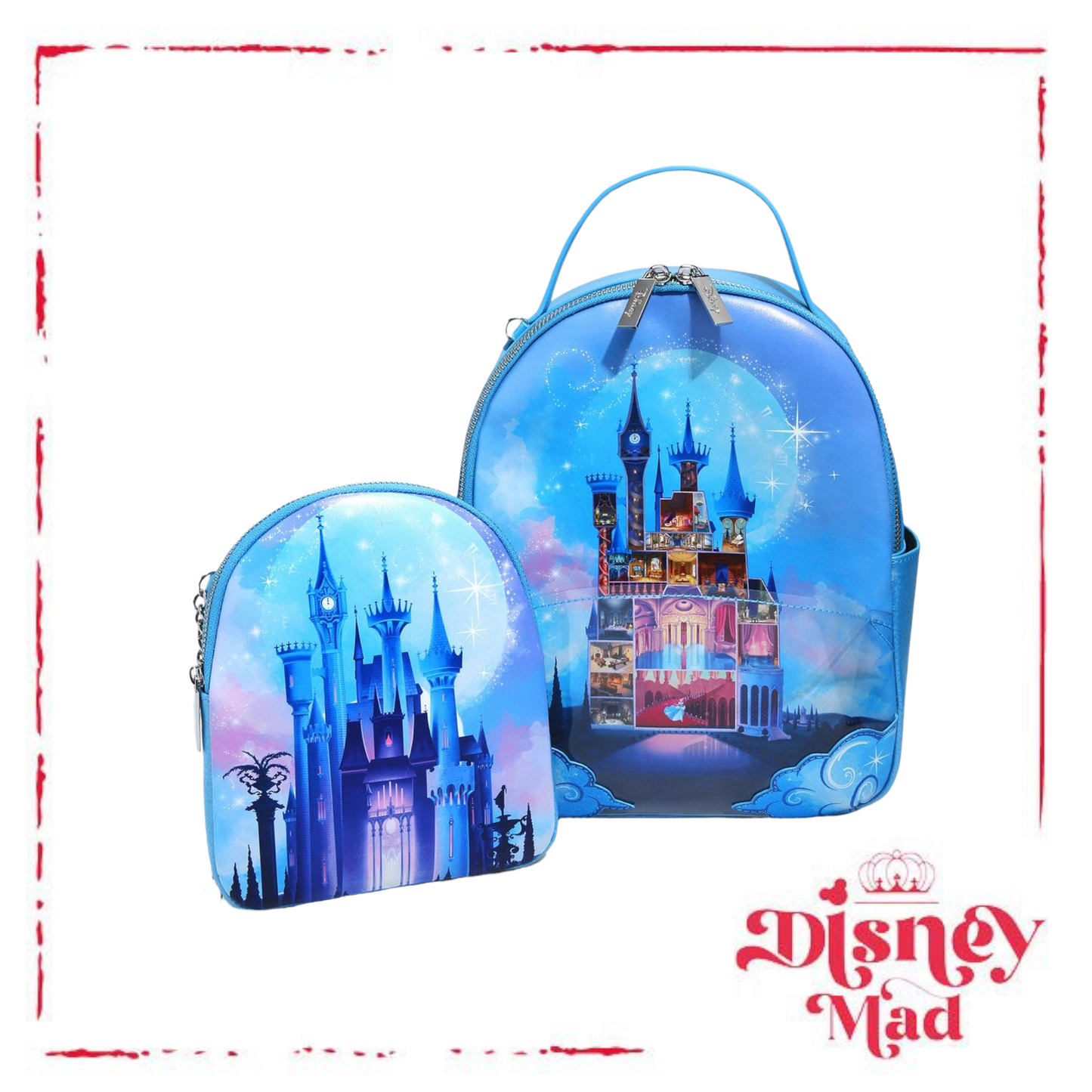 Danielle Nicole Disney Cinderella Night Time Castle Portrait Mini Backpack and Bag Set - BoxLunch Exclusive