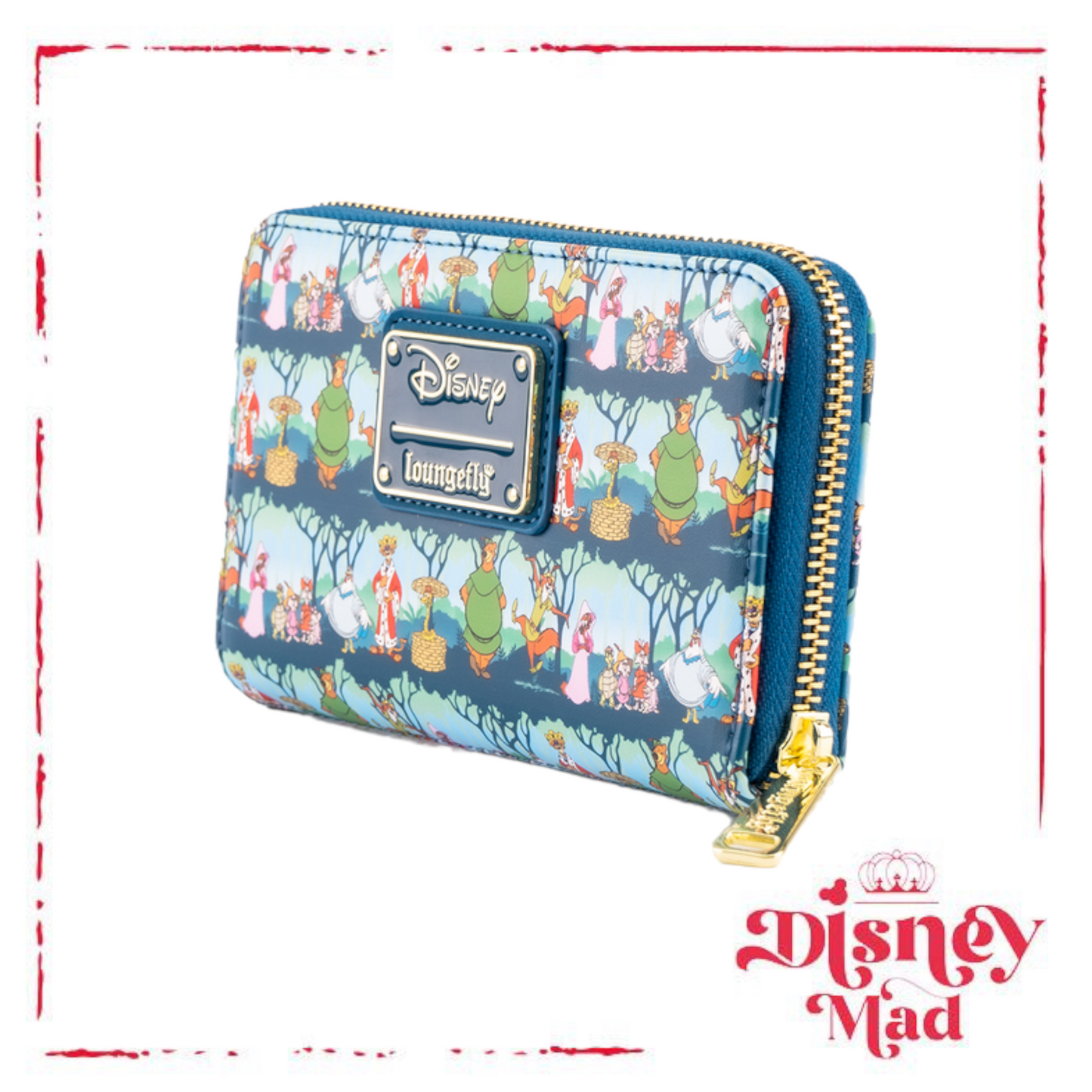 Disney Loungefly Robin Hood Sherwood Zip Around Wallet