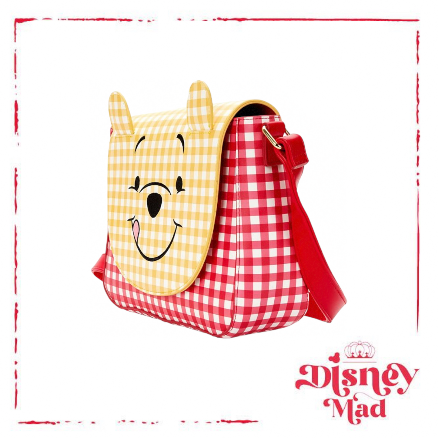 Disney Loungefly Winnie the Pooh Gingham Crossbody Bag