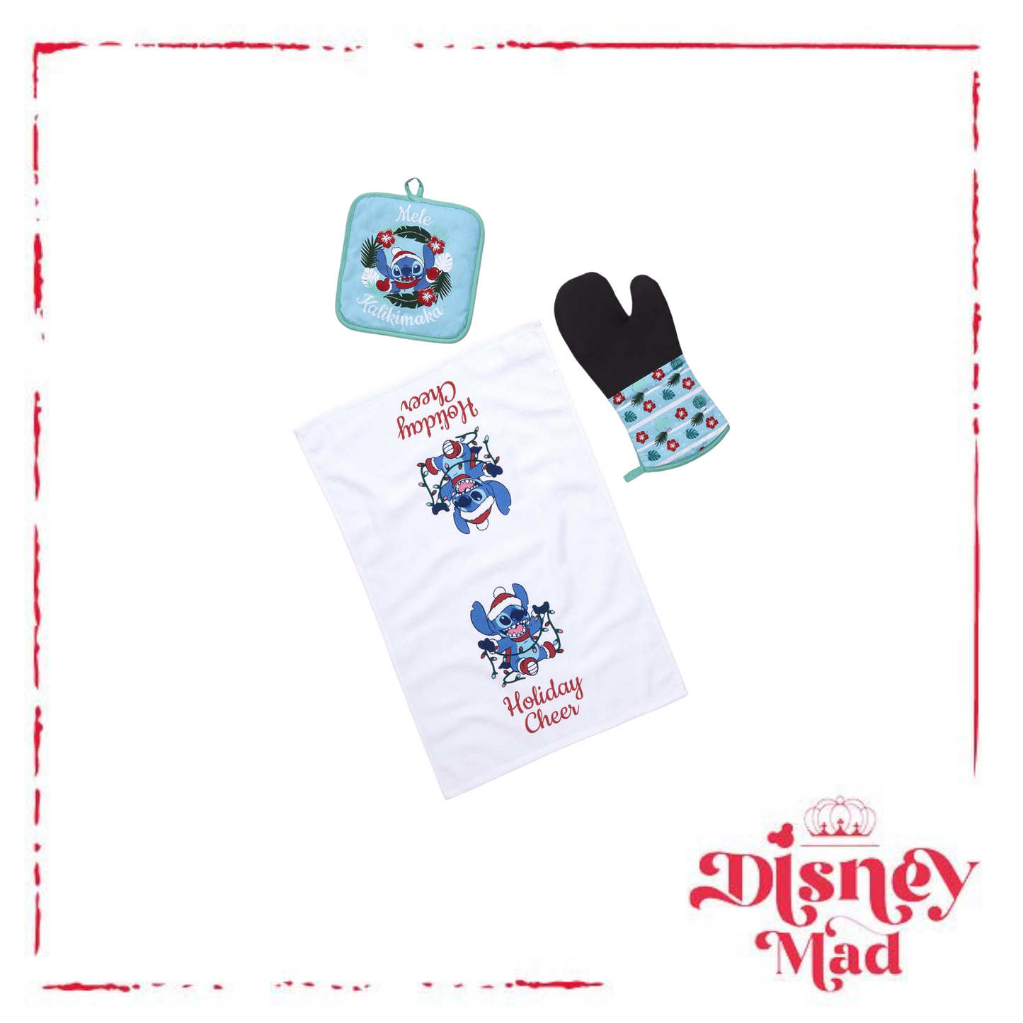 Disney Lilo & Stitch Mele Kalikimaka Holiday Kitchen Set