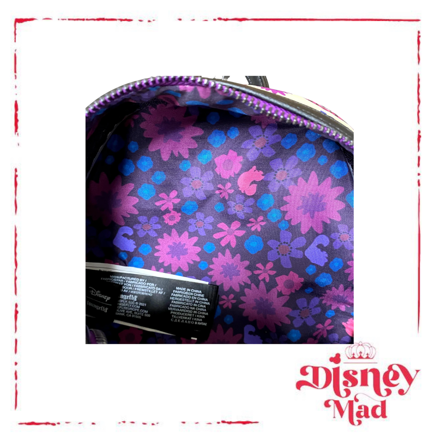Loungefly Cheshire Cat All Over Print Mini Backpack