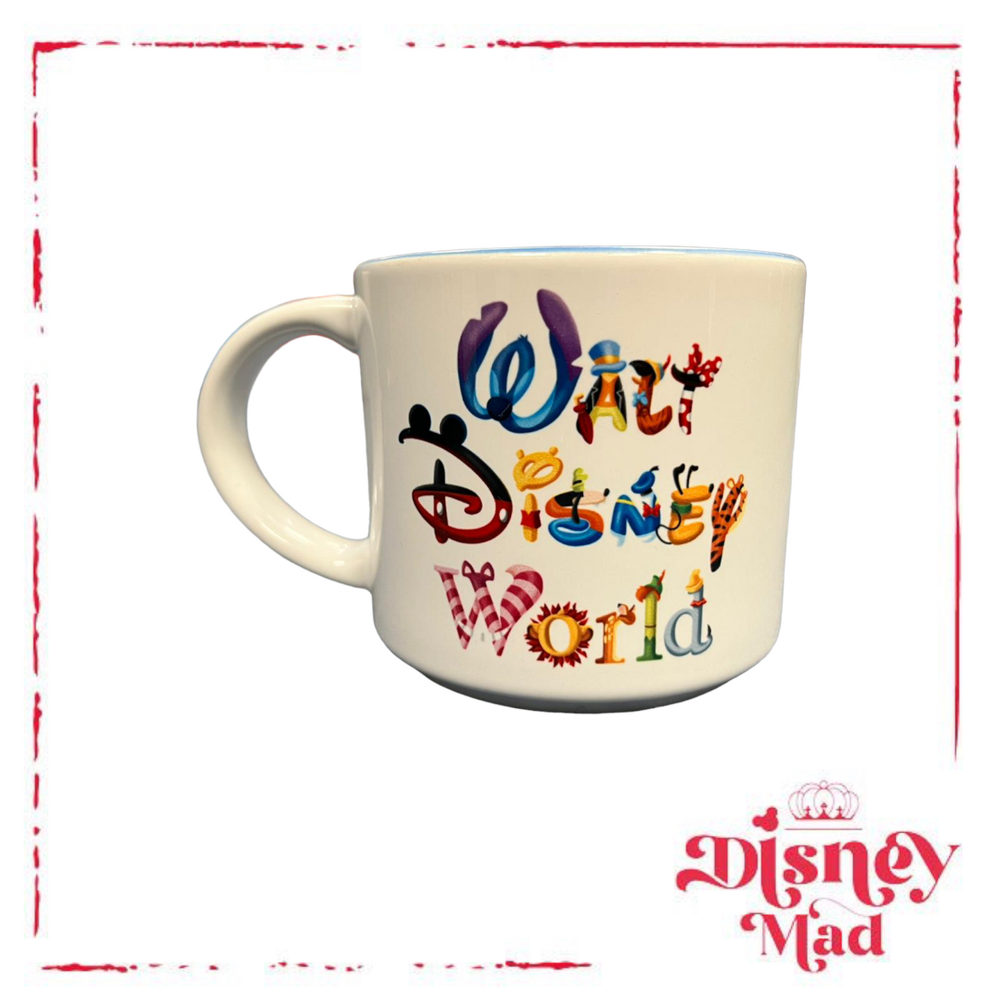 Walt Disney World Character Letters Mug