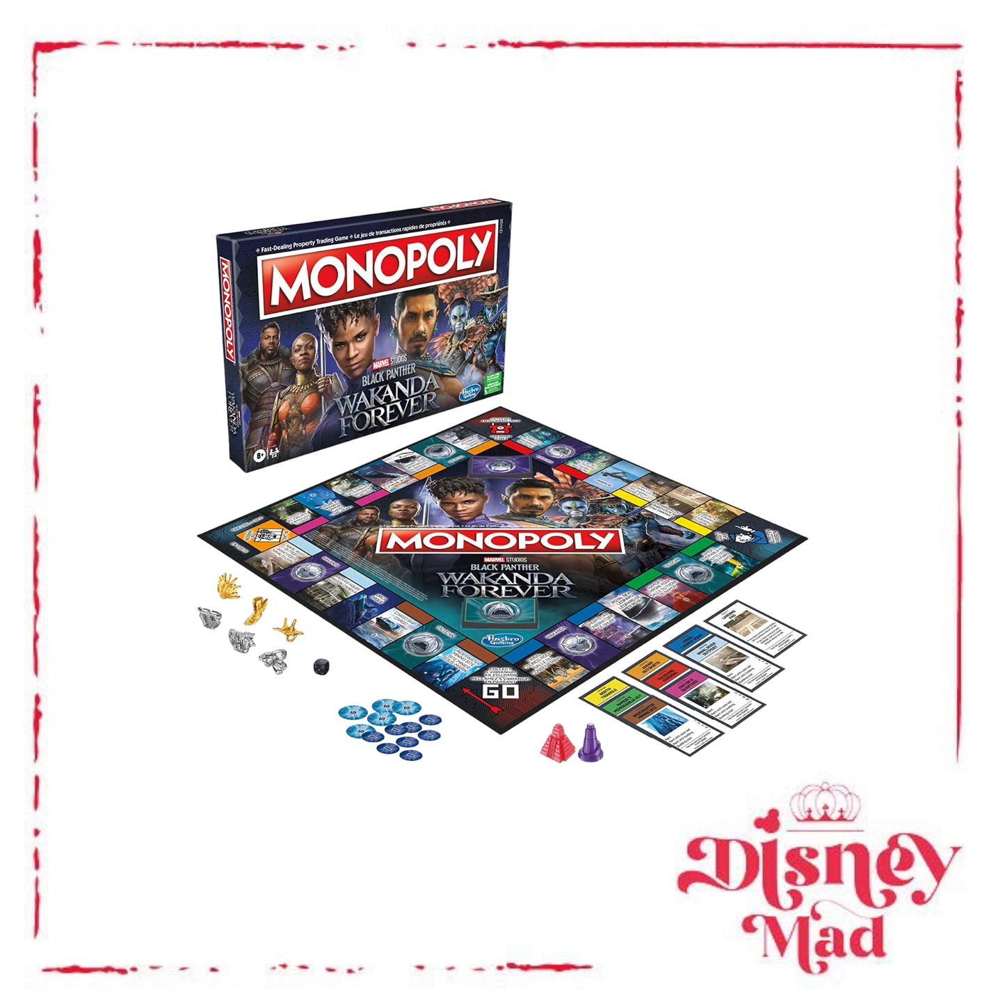 MONOPOLY: Marvel Studios' Black Panther: Wakanda Forever Edition Board Game