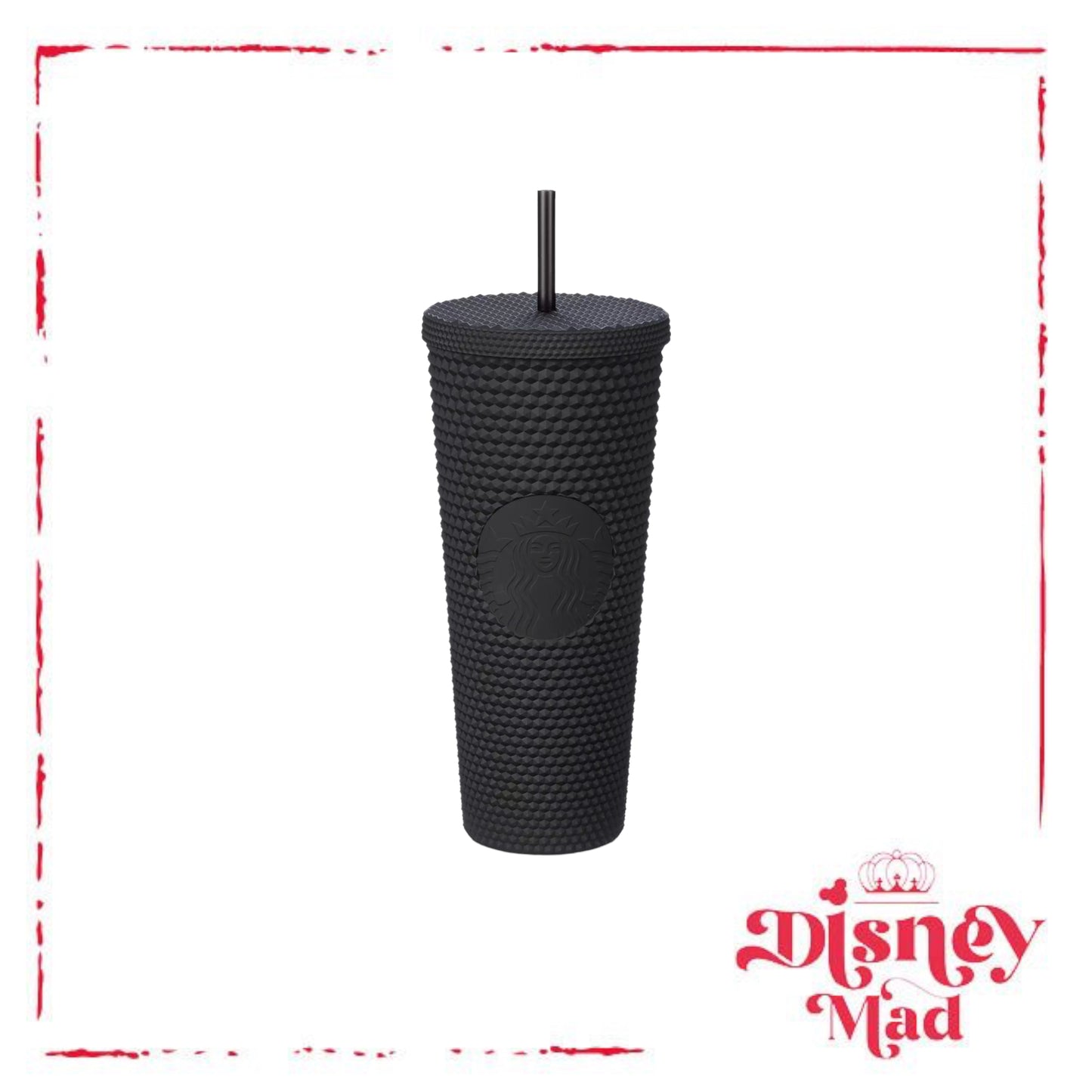 Walt Disney World 50th Anniversary Geometric Starbucks Tumbler with Straw – Black