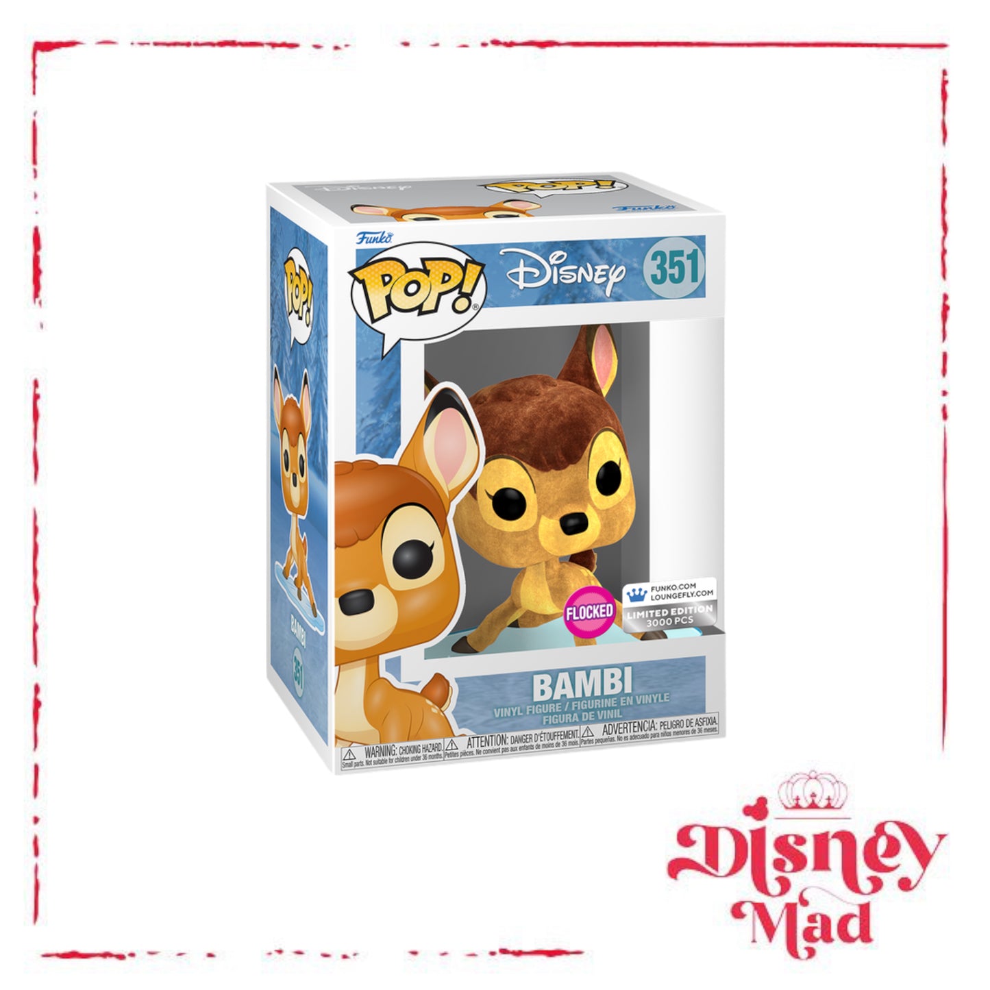 Bambi on Ice Lenticular Mini Backpack and POP! (Flocked) Limited Edition