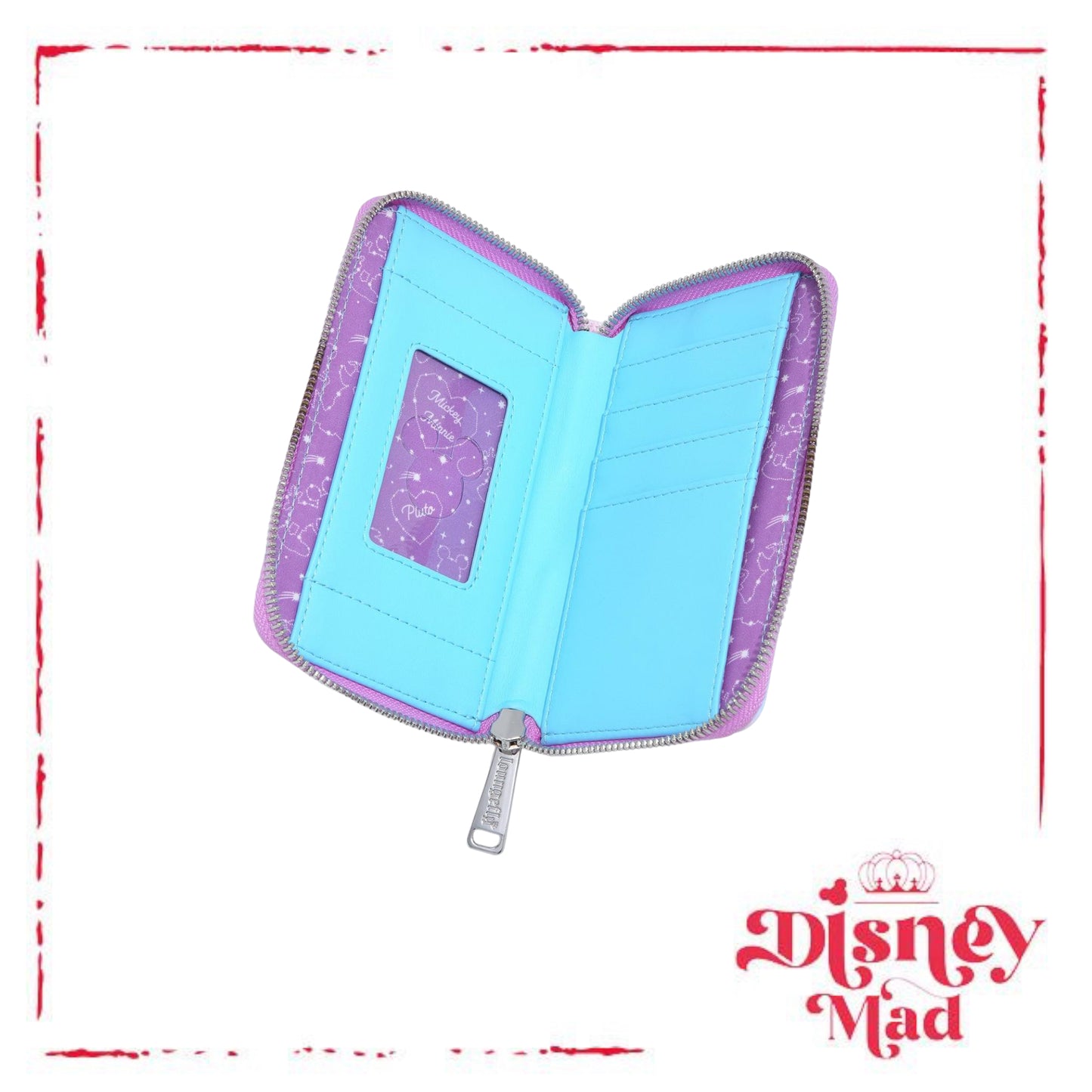 Loungefly Disney Minnie & Mickey Mouse Constellation Small Zip Wallet - BoxLunch Exclusive