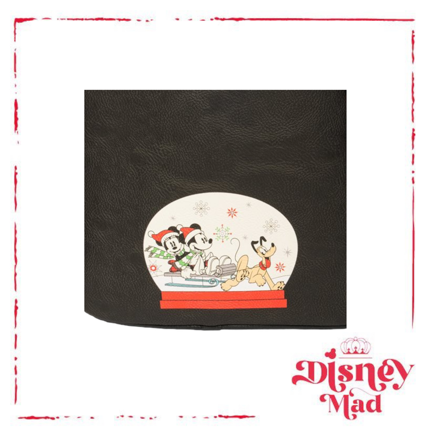 Disney Holiday Mickey Mouse and Minnie Mouse Mini-Backpack - Entertainment Earth Exclusive