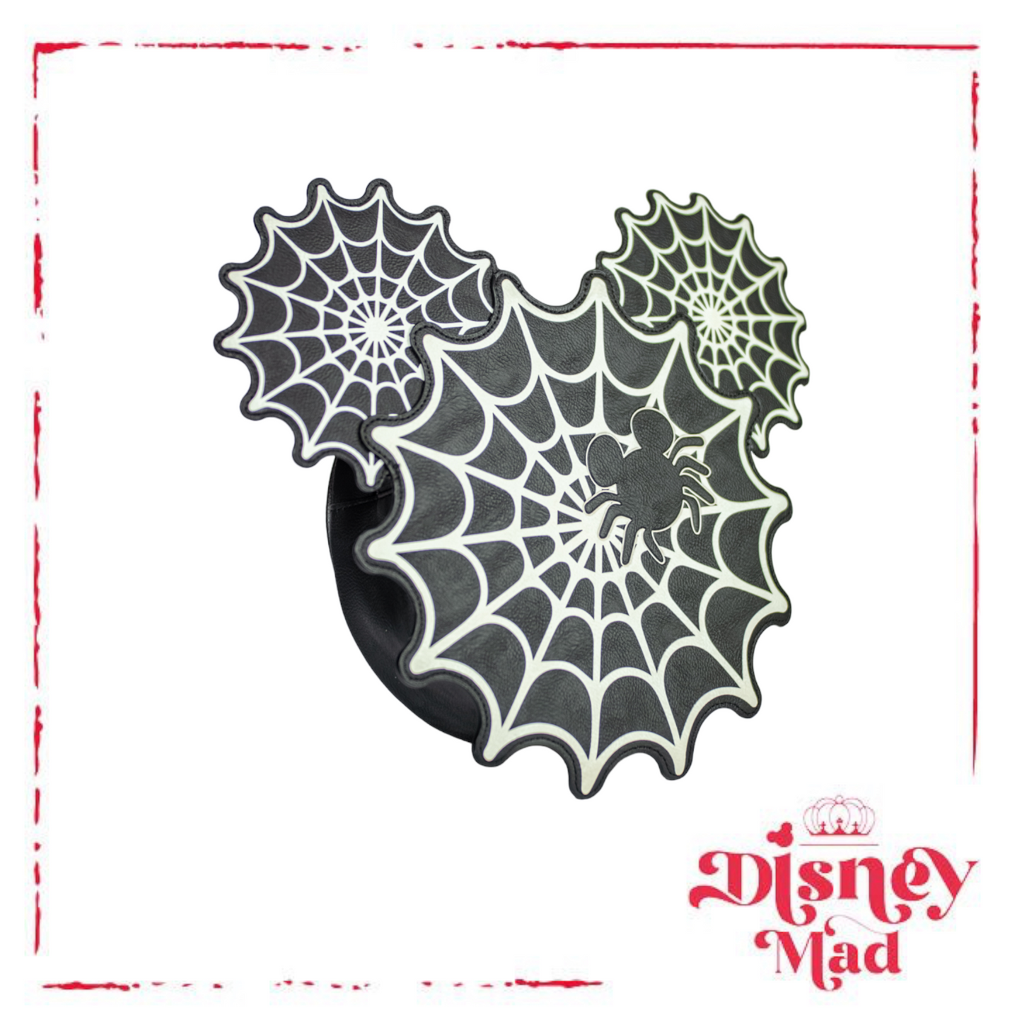 Disney Loungefly Mickey Mouse Spiderweb Mickey Glow in the Dark Crossbody – Entertainment Earth Exclusive