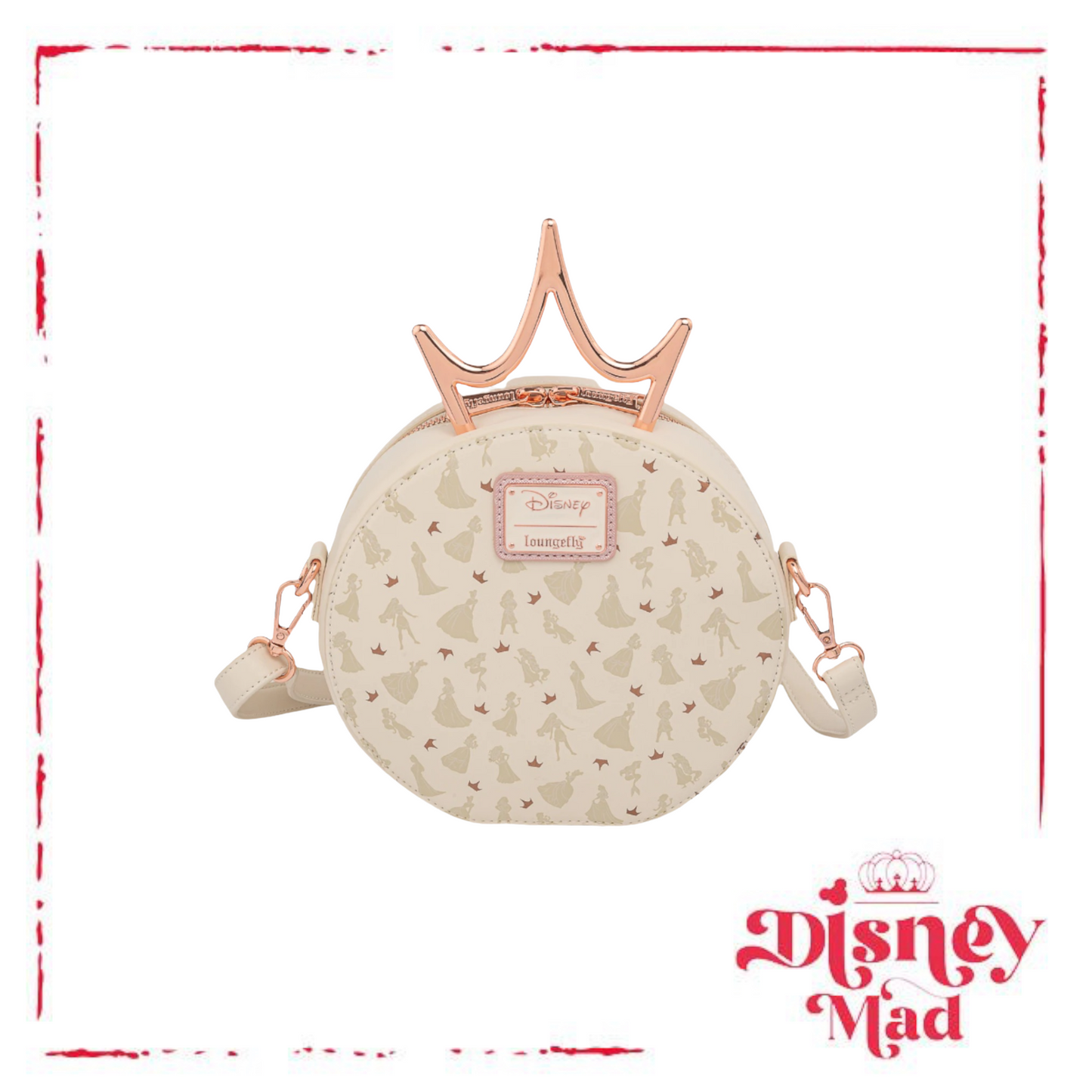 Loungefly Disney Ultimate Princess Metal Crown Crossbody