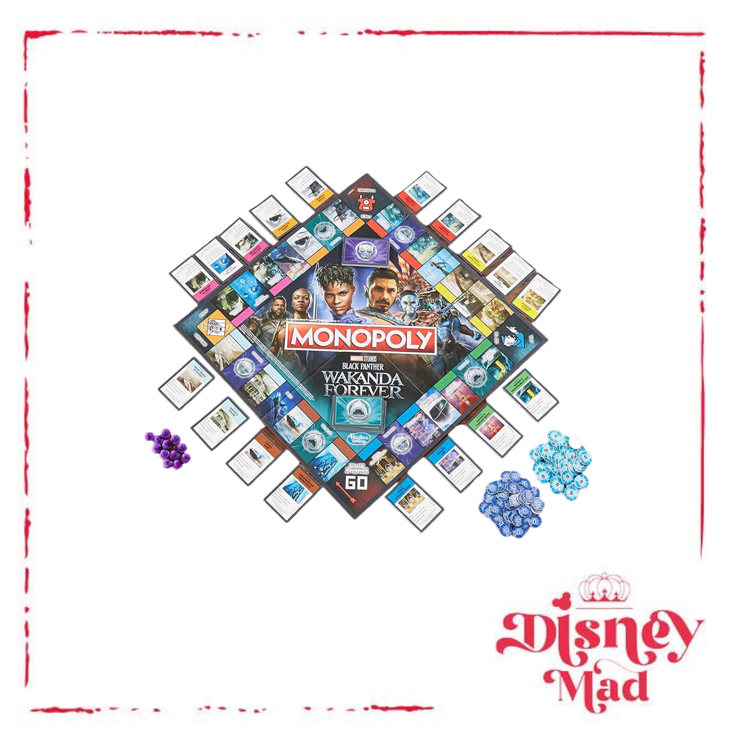 MONOPOLY: Marvel Studios' Black Panther: Wakanda Forever Edition Board Game
