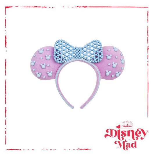 Minnie Mouse Beaded Ear Headband Disney Parks