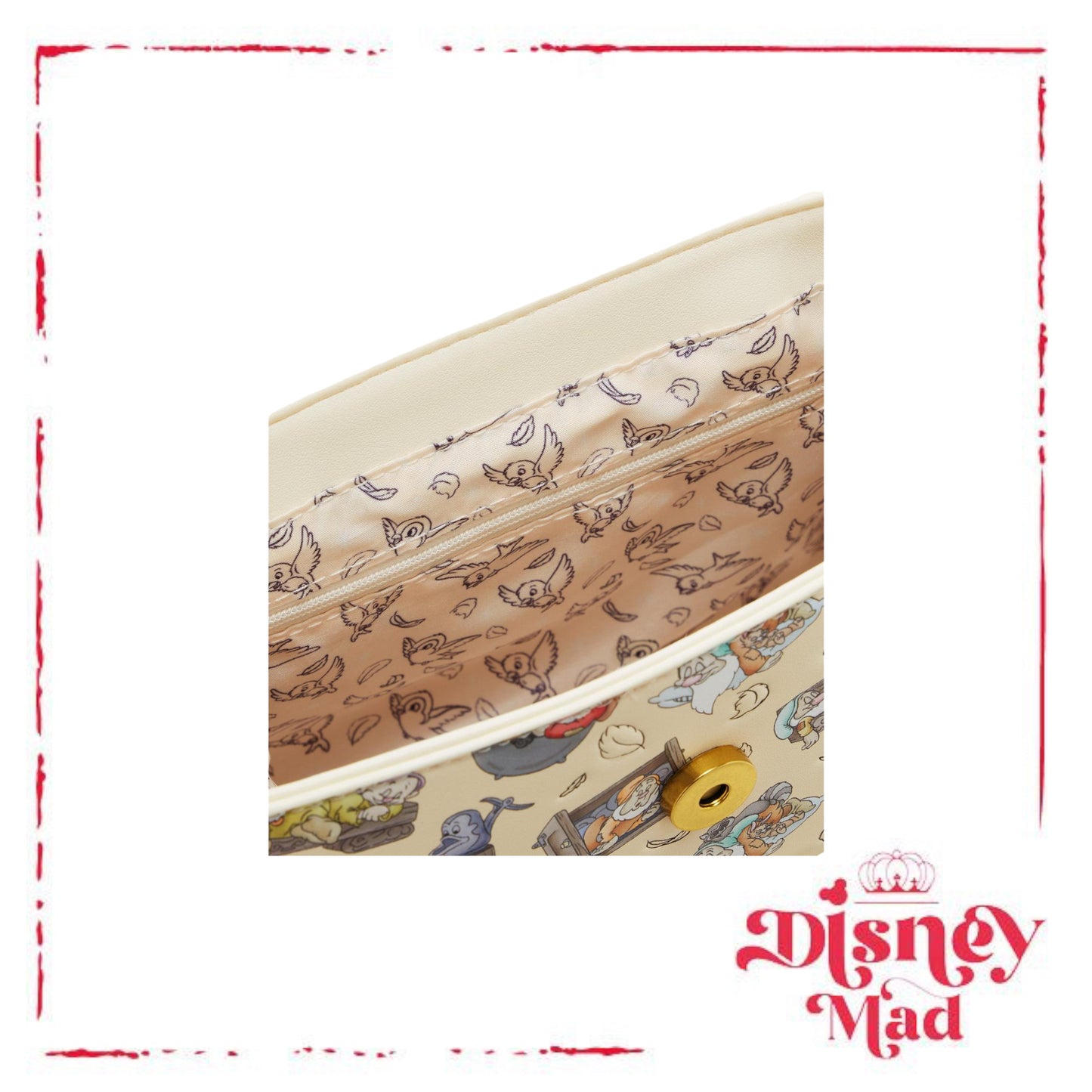Loungefly Disney Snow White and the Seven Dwarfs Bedtime Allover Print Hand Bag - BoxLunch Exclusive