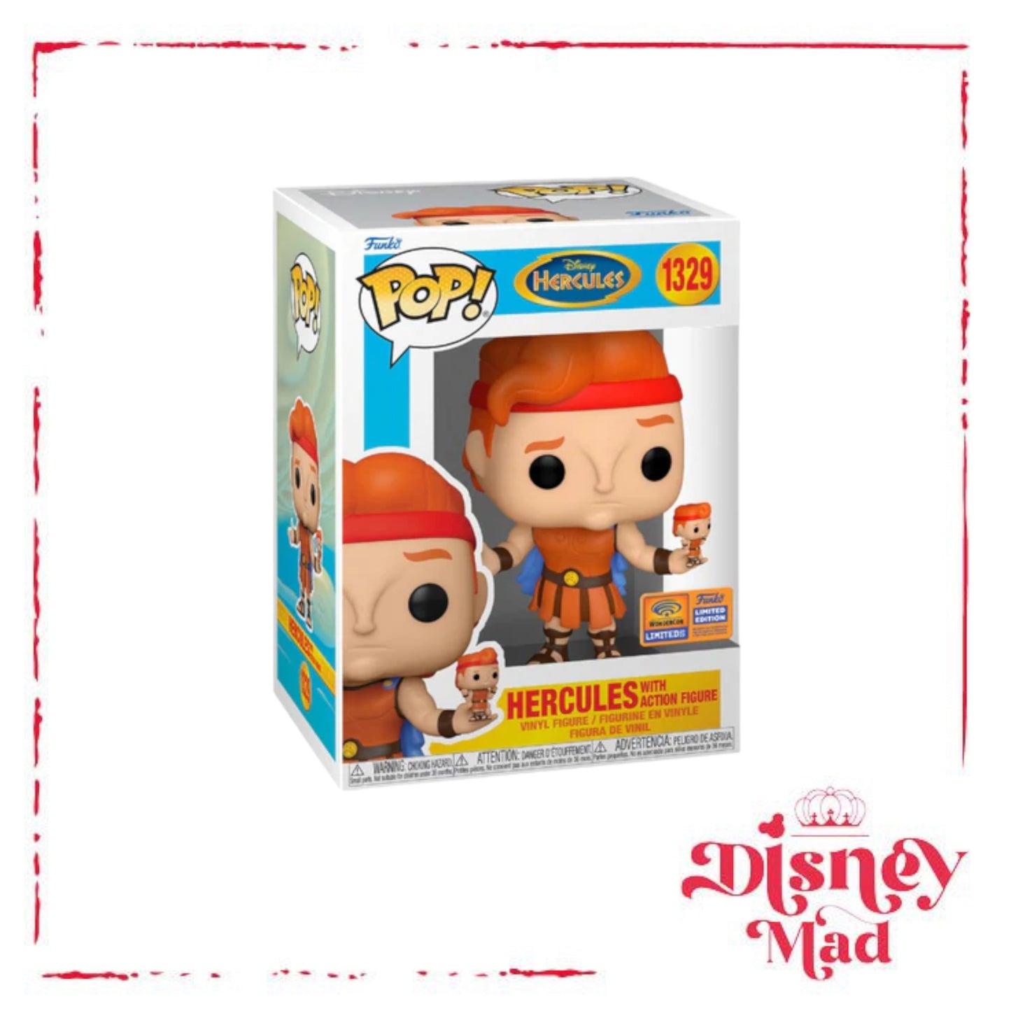 Hercules with Action Figure Funko Pop! WonderCon 2023 Official Convention Exclusive Edition