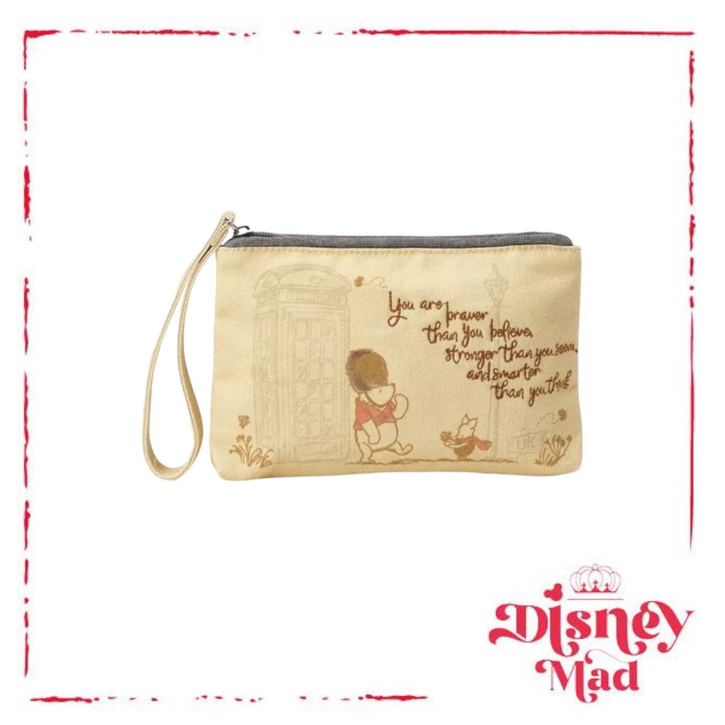 Disney Parks Epcot United Kingdom Winnie the Pooh and Piglet Classic Pouch